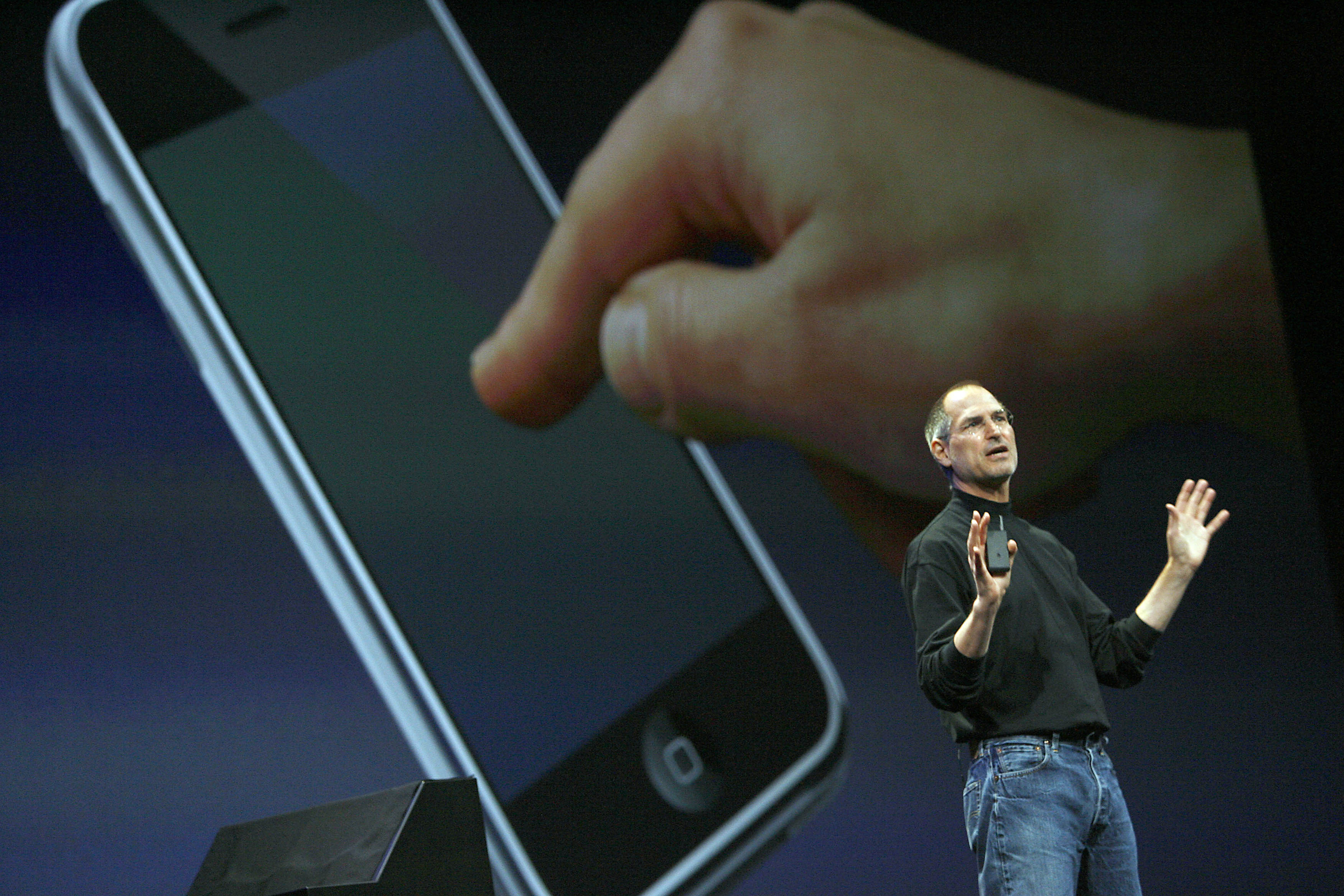 Apple chief executive Steve Jobs unveils