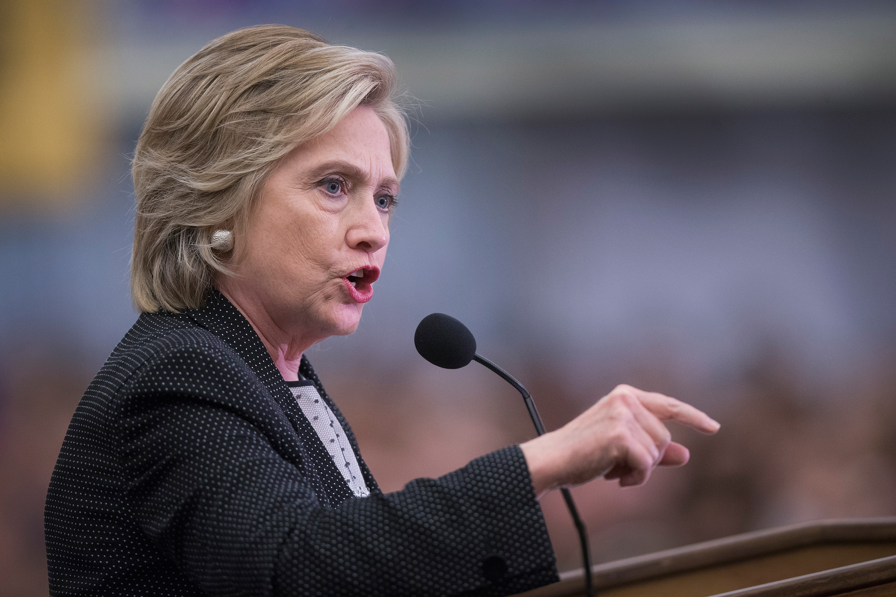 Hillary Clinton Campaigns In Milwaukee