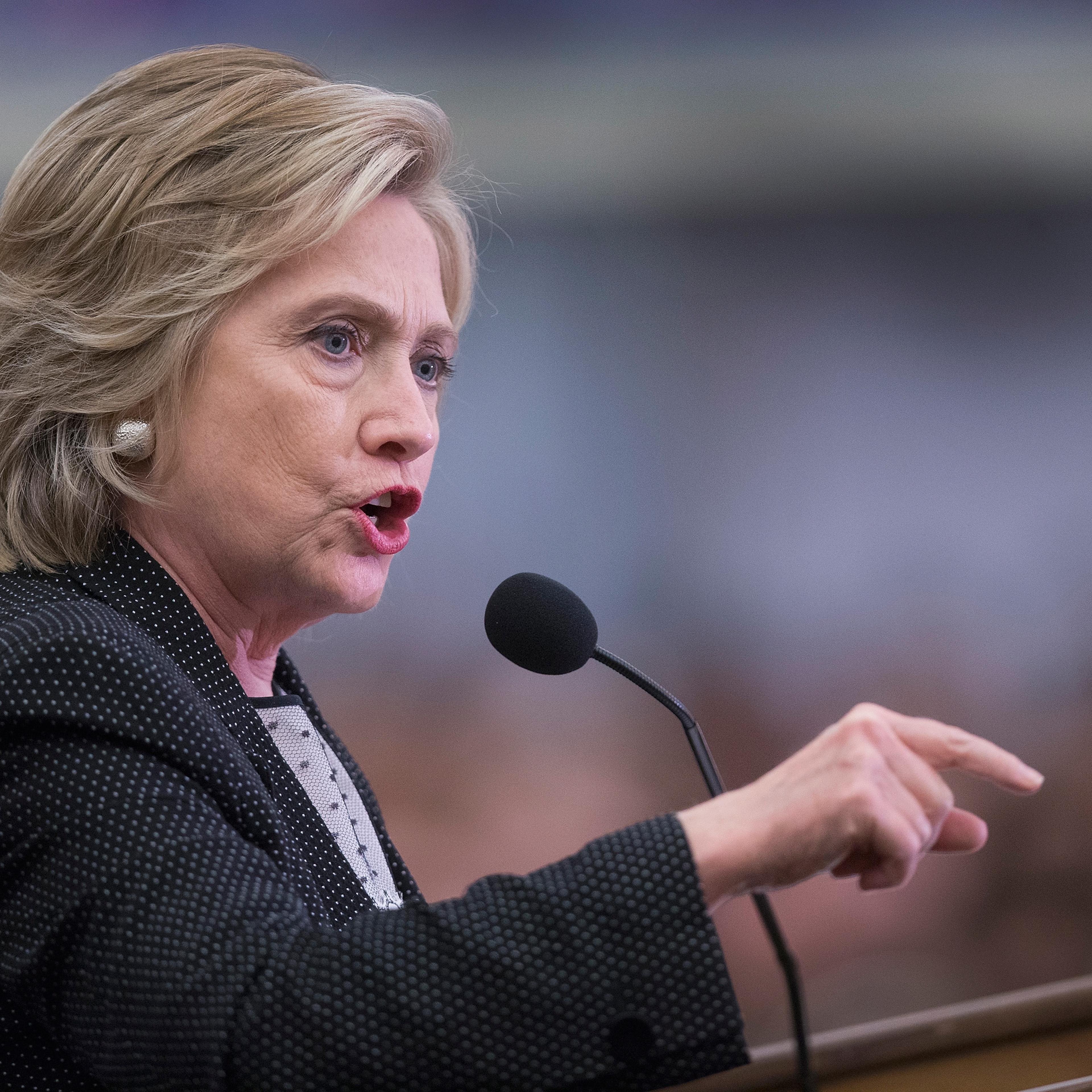 Hillary Clinton Campaigns In Milwaukee
