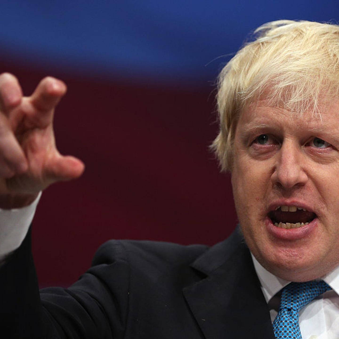 London Mayor Boris Johnson speaks on the third day of the Conservative party conference on Oct. 6, 2015 in Manchester, England.