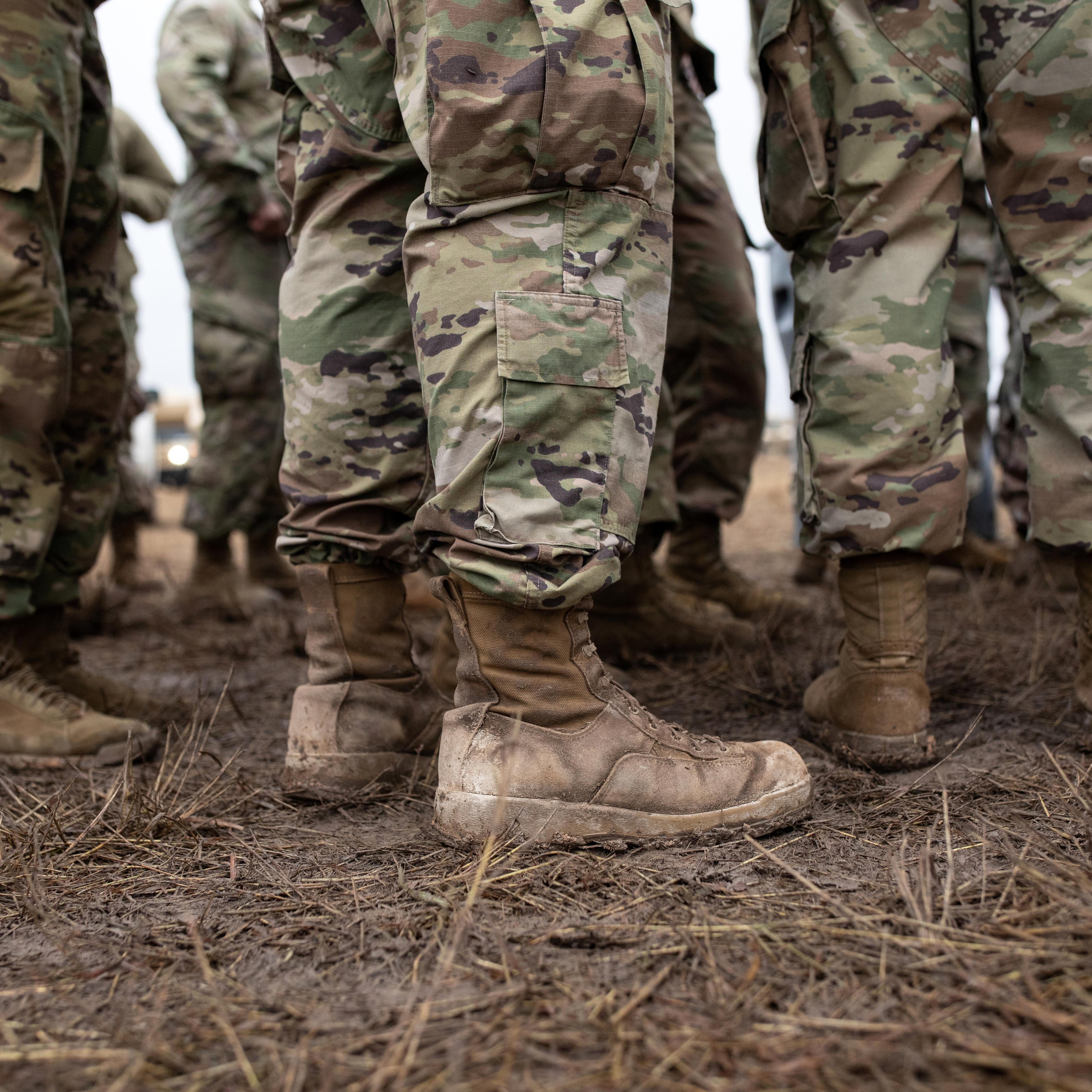 Troops Deployed To U.S. Mexican Border In Texas Celebrate Thanksgiving