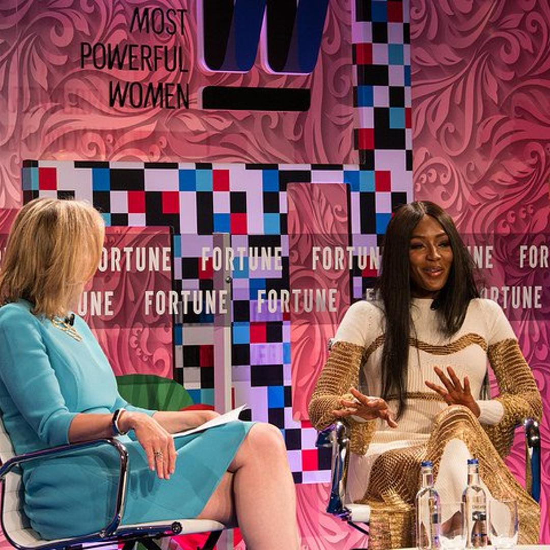 Naomi Campbell at Fortune magazine's Most Powerful Women Summit at the Dorchester Hotel, London. June 12 2017.