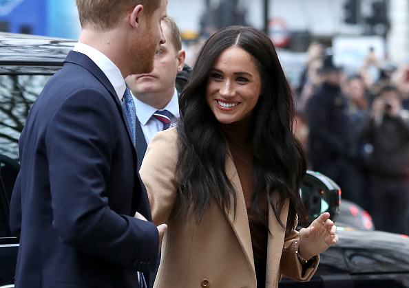 Prince Harry, Duke of Sussex and Meghan, Duchess of Sussex depart Canada House on January 07, 2020 in London, England. (Photo by Chris Jackson/Getty Images)