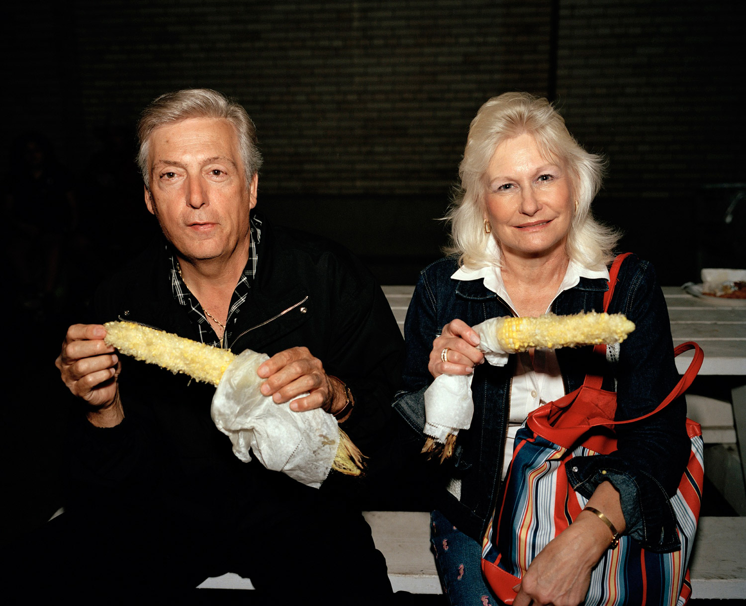 Couple Eating Corn, Labor Day, New York State Fair, Syracuse, NY