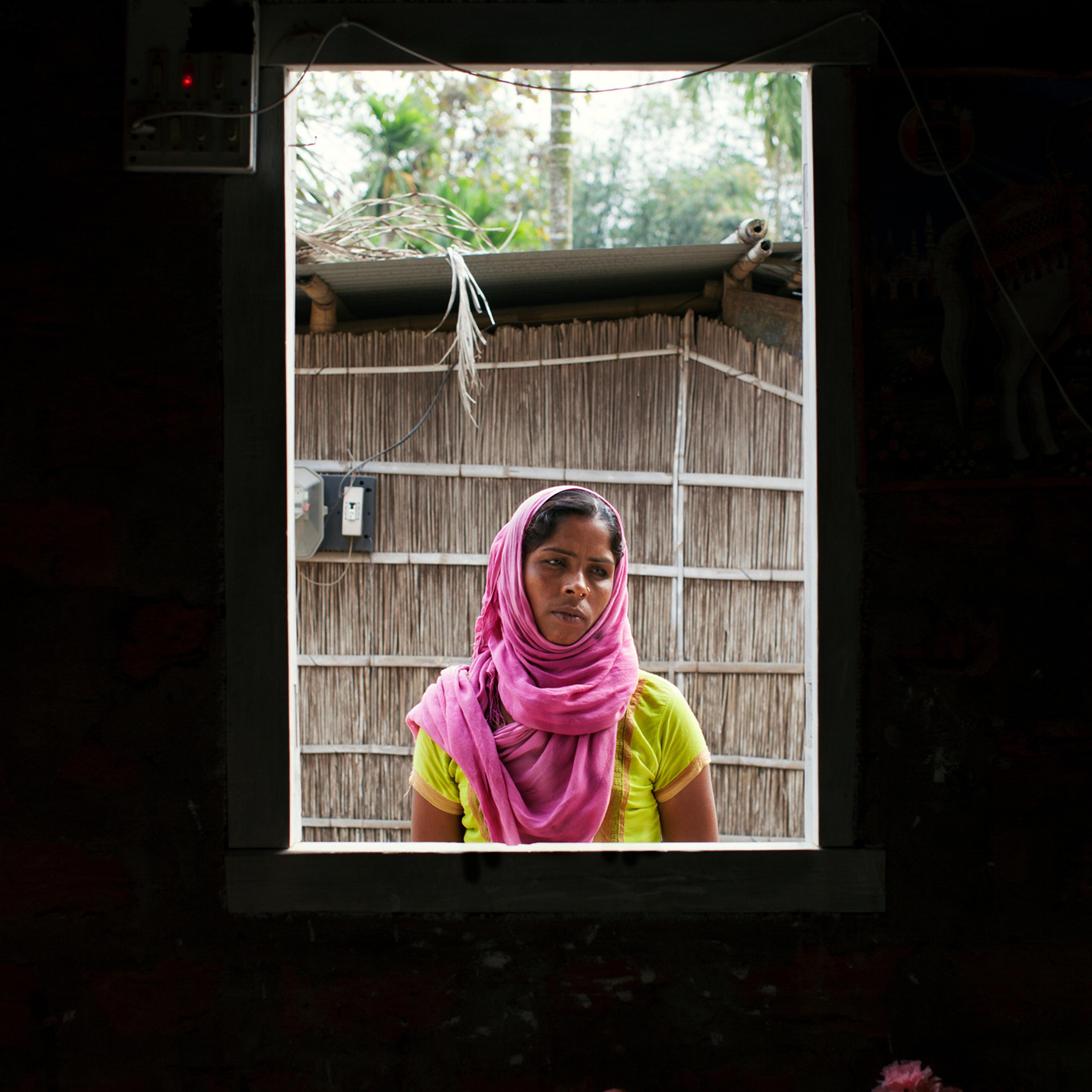 Mamtaj Begum at her home in Dalgaon, in the northeast Indian state of Assam. Her husband has been imprisoned for more than a year.