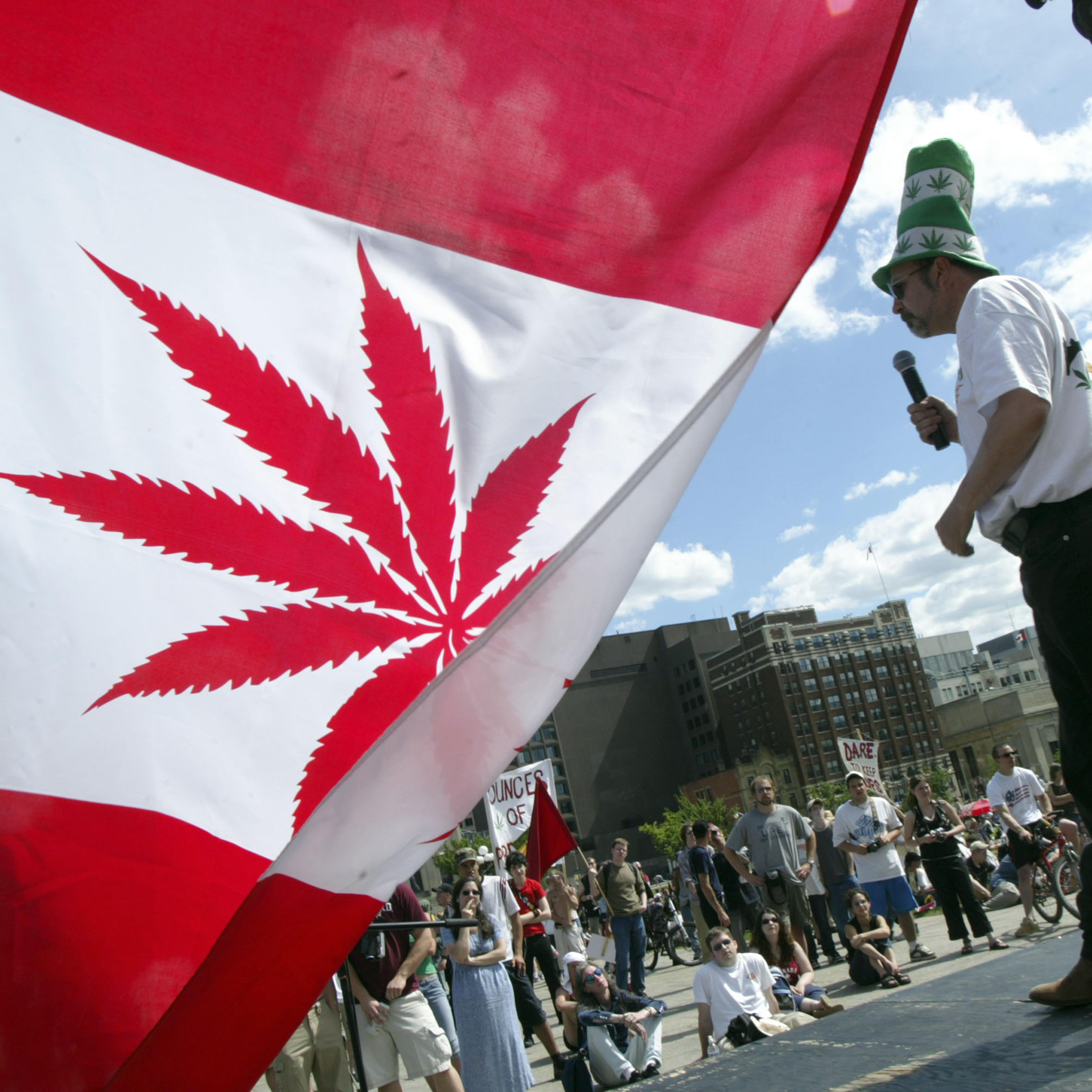 Marijuana March For Freedom Is Held on Parliament Hill
