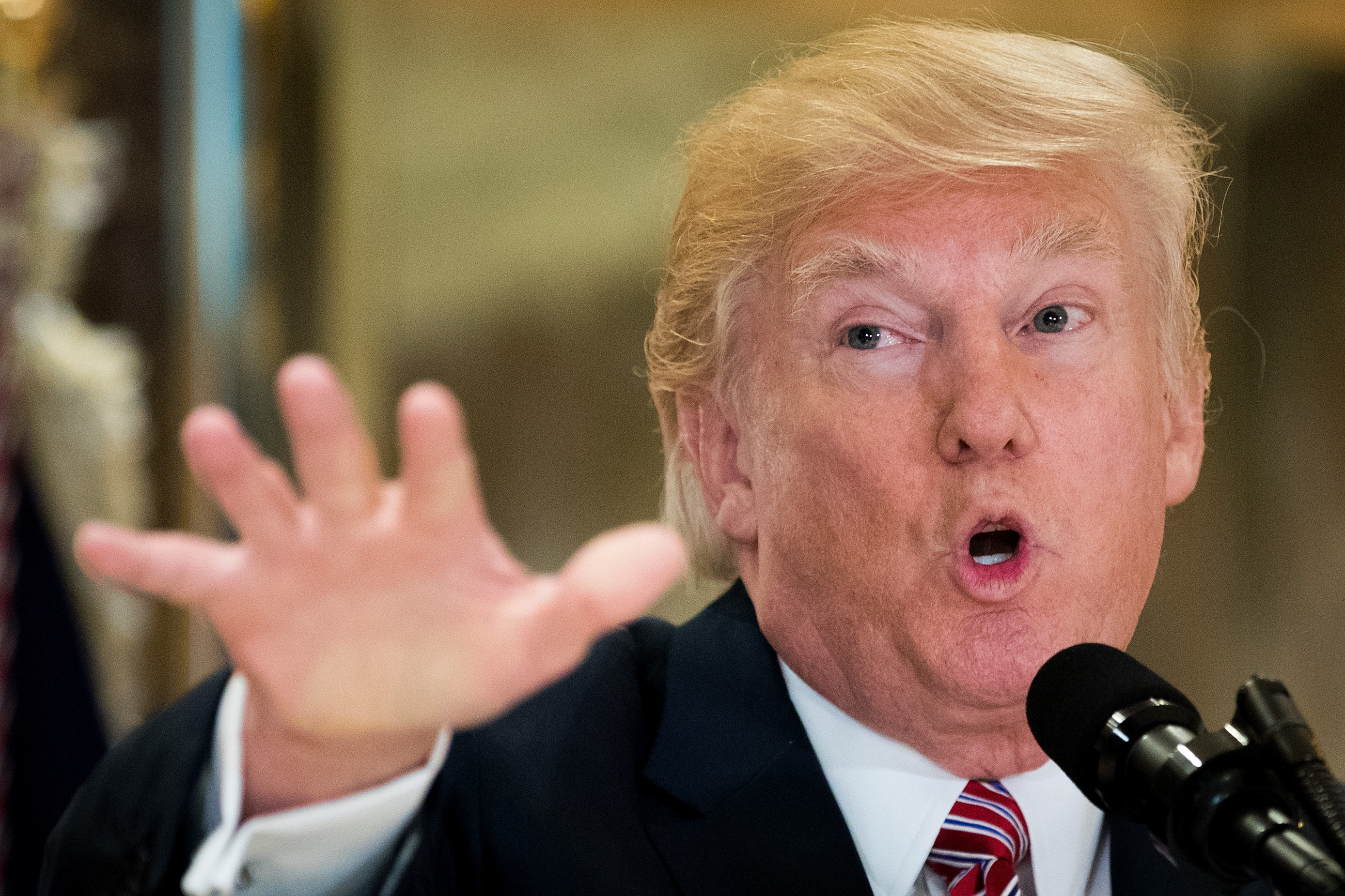 President Trump Speaks On Infrastructure Meeting Held At Trump Tower