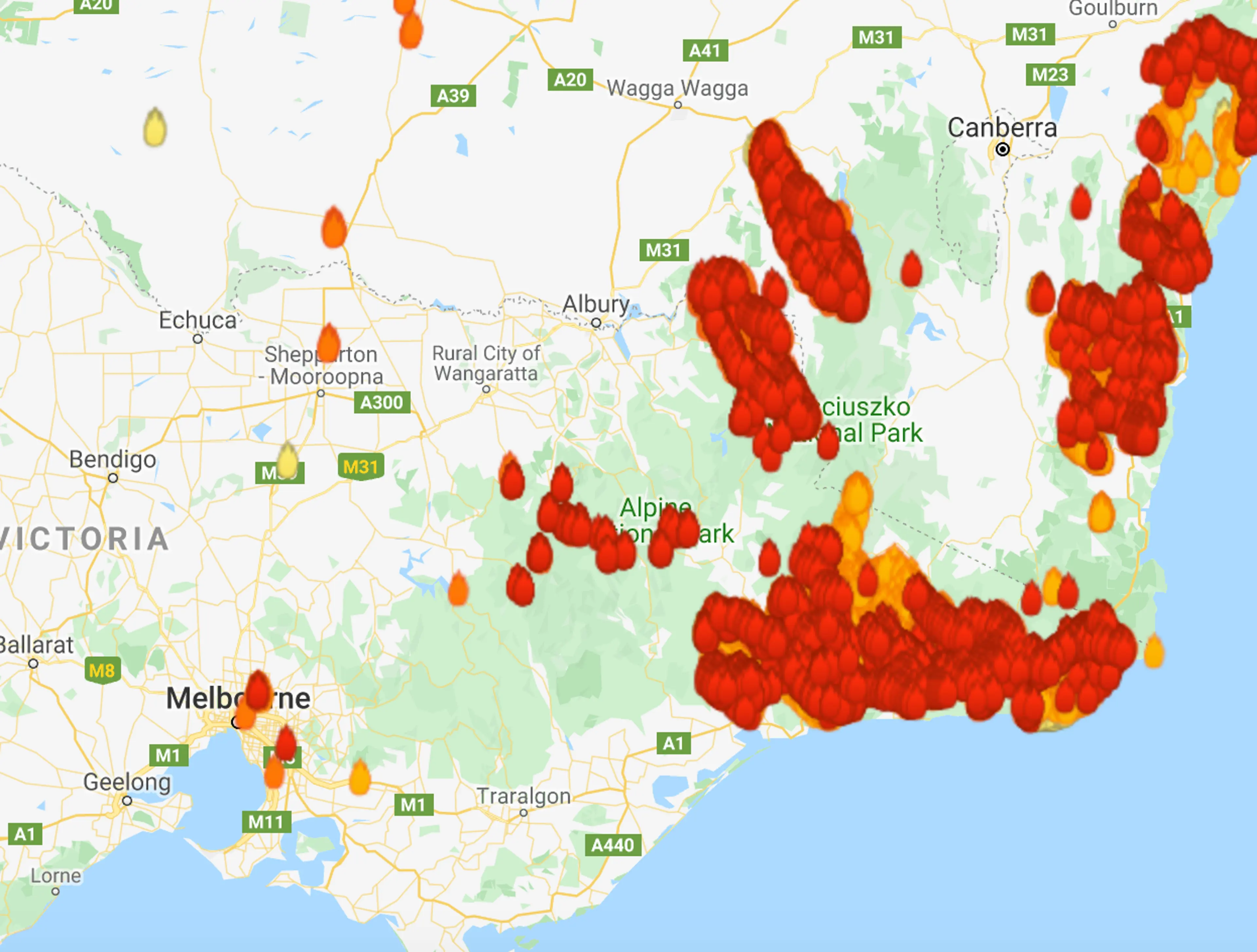 Fires Victoria