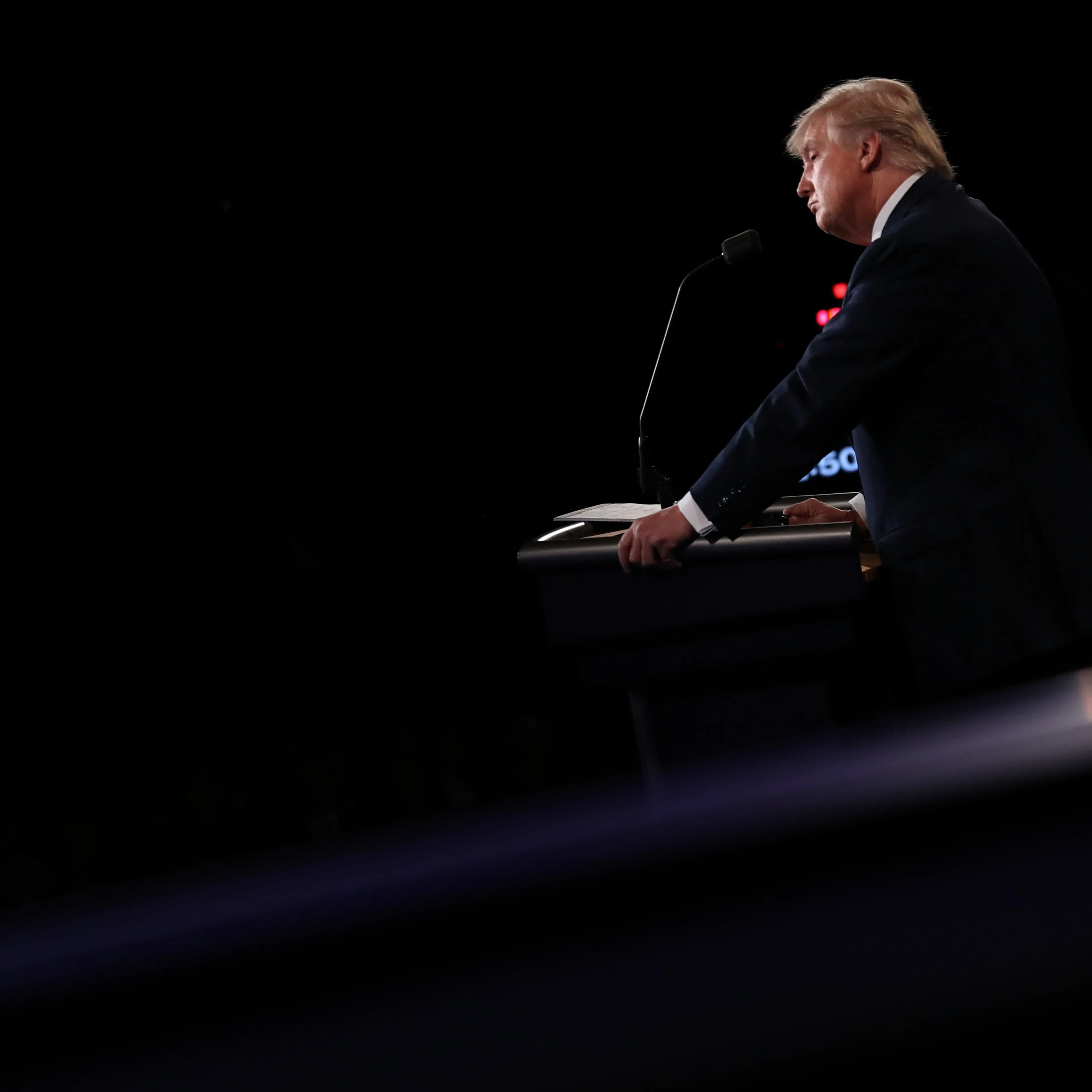 Donald Trump at the third presidential debate