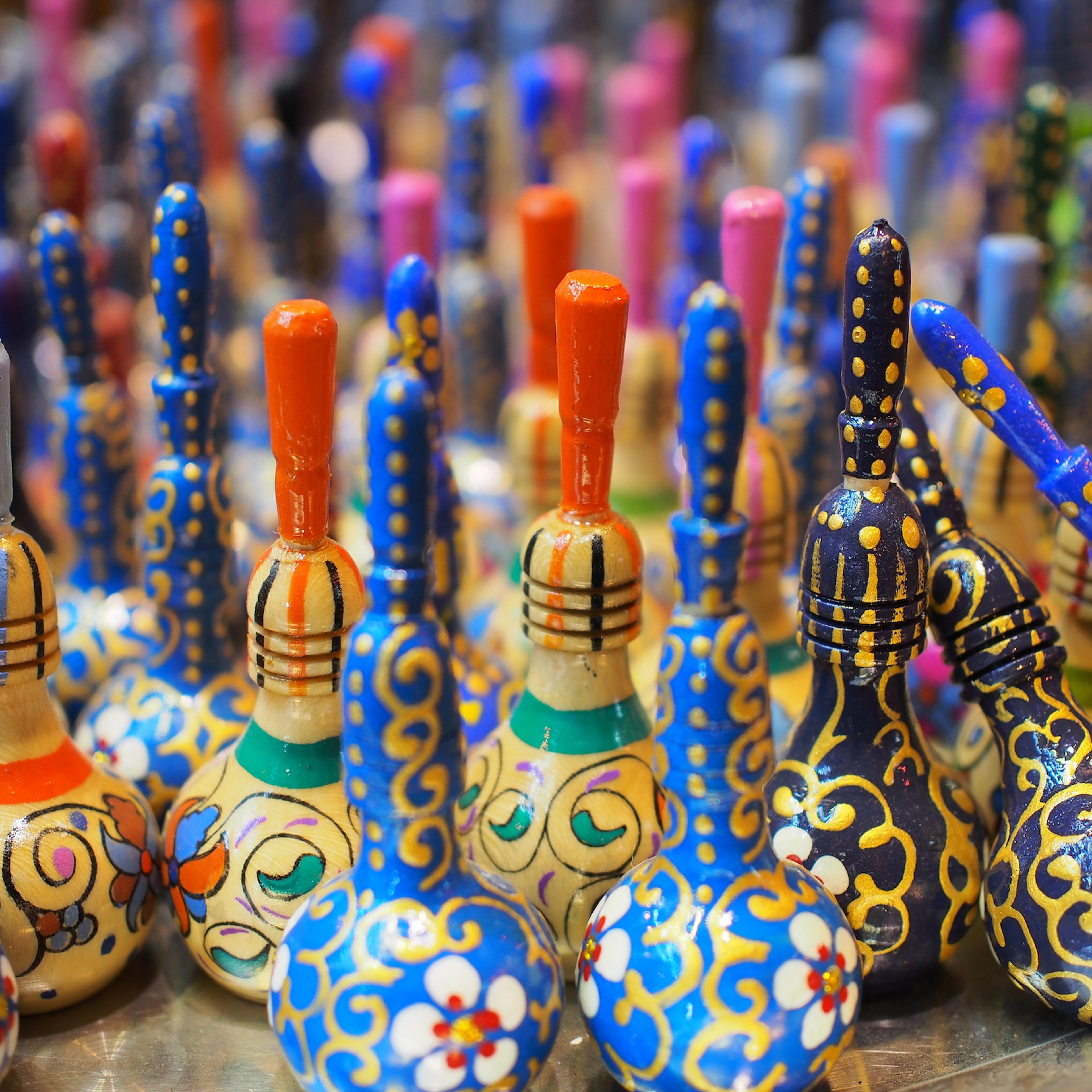 Traditional eyeliners for sale at the Grand Bazaar of Isfahan, Iran.