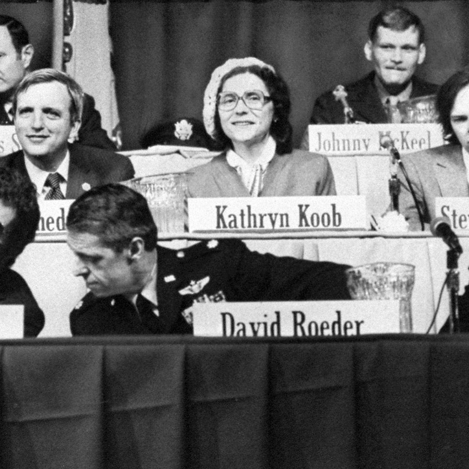 Returned hostages from Iran at press conference on Jan. 28, 1981