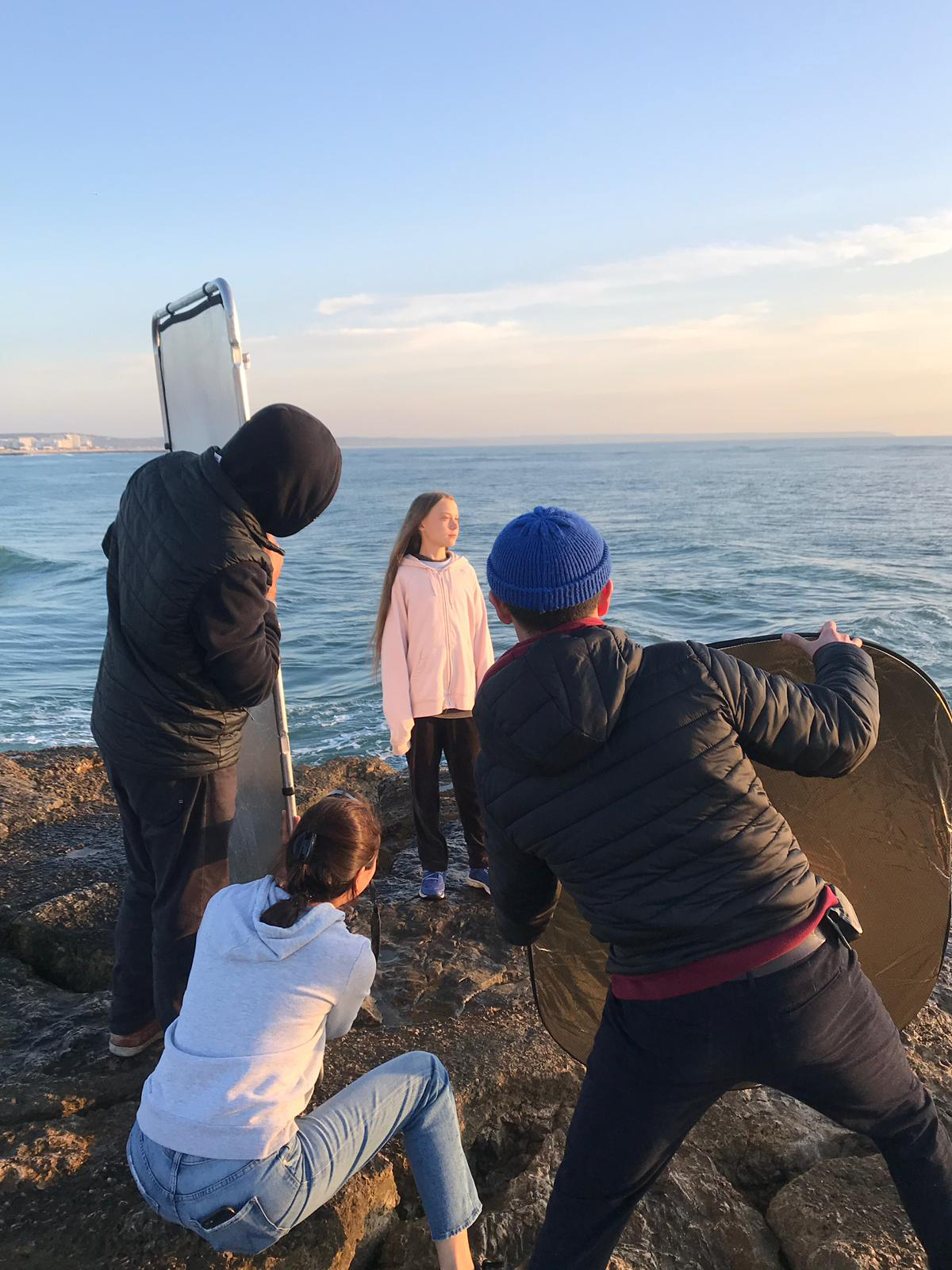 On set of the person of the year cover 2019