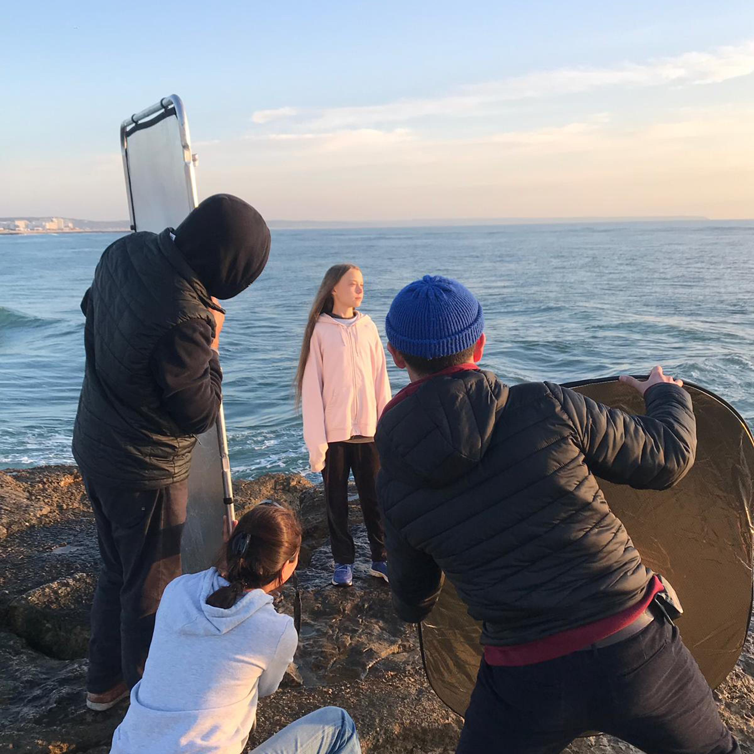 On set of the person of the year cover 2019