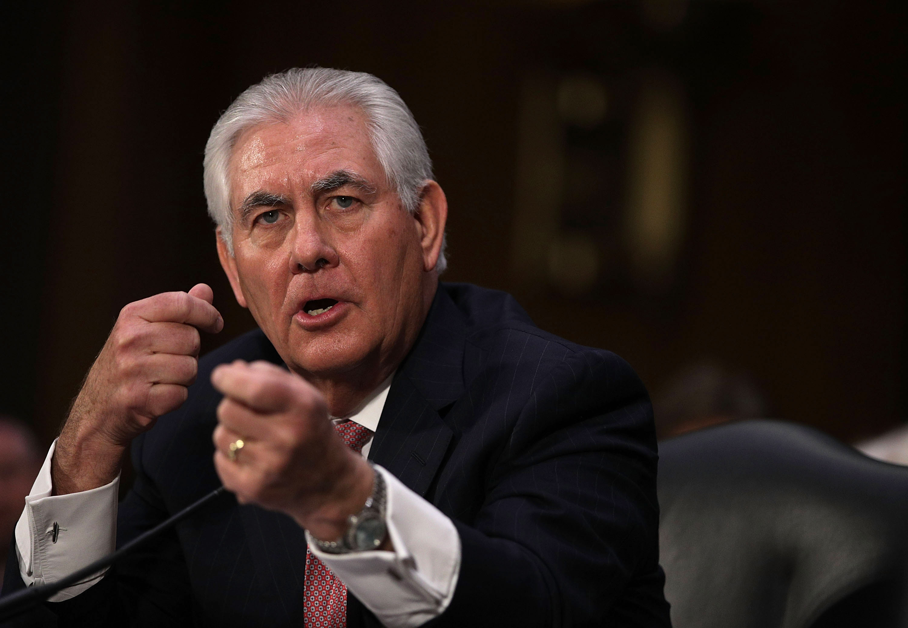 Senate Confirmation Hearing Held For Rex Tillerson To Become Secretary Of State
