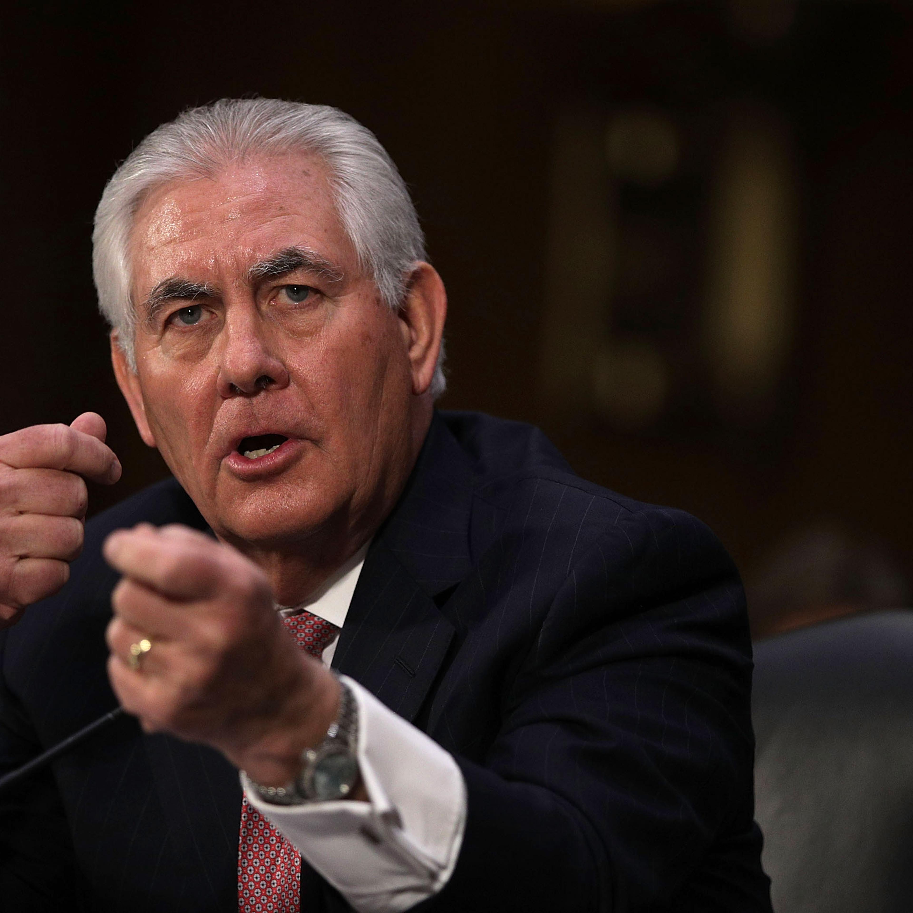 Senate Confirmation Hearing Held For Rex Tillerson To Become Secretary Of State