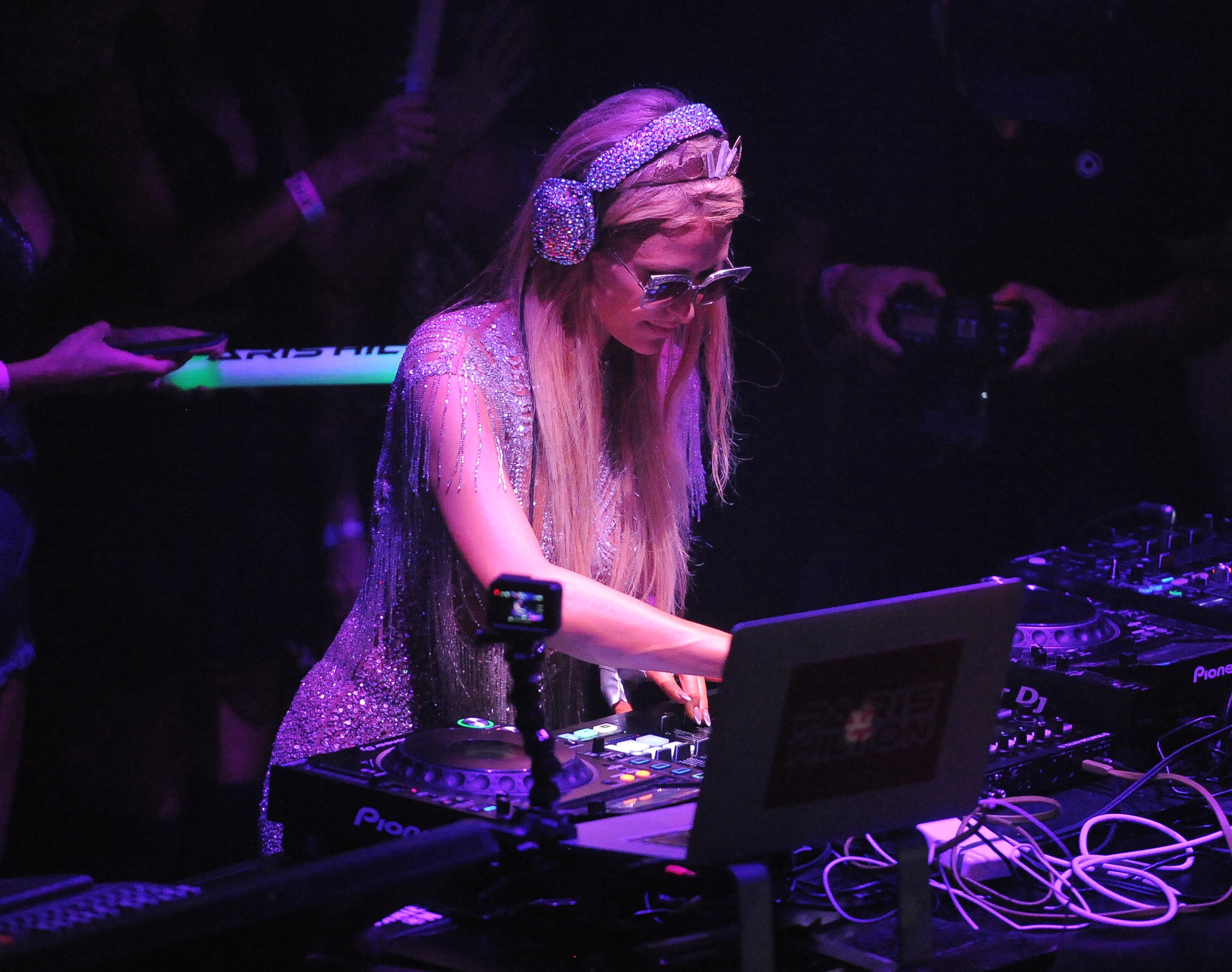 Paris Hilton and Chanel West Coast performing at Amnesia Night Club on July 24, 2017 in Ibiza, Spain.