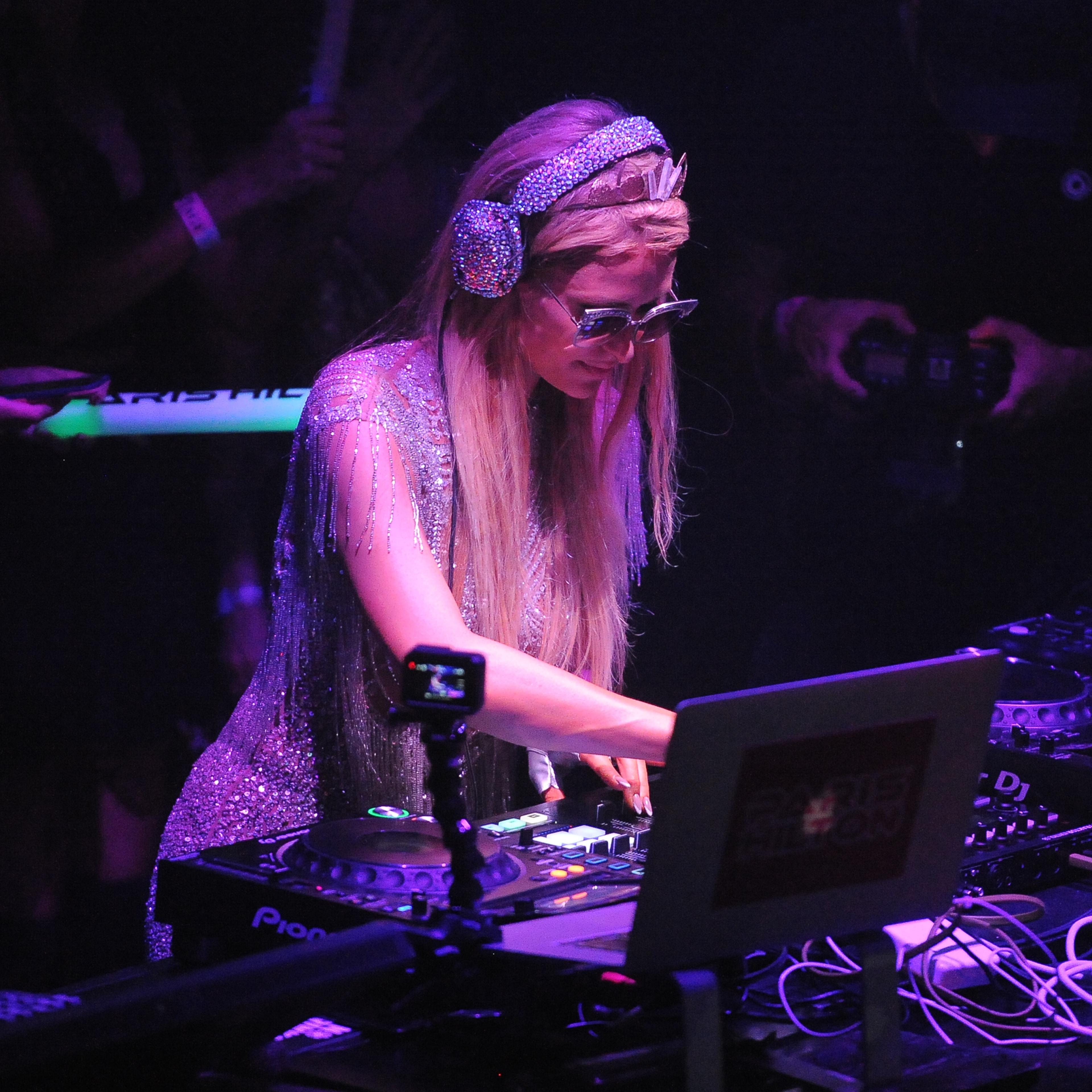 Paris Hilton and Chanel West Coast performing at Amnesia Night Club on July 24, 2017 in Ibiza, Spain.