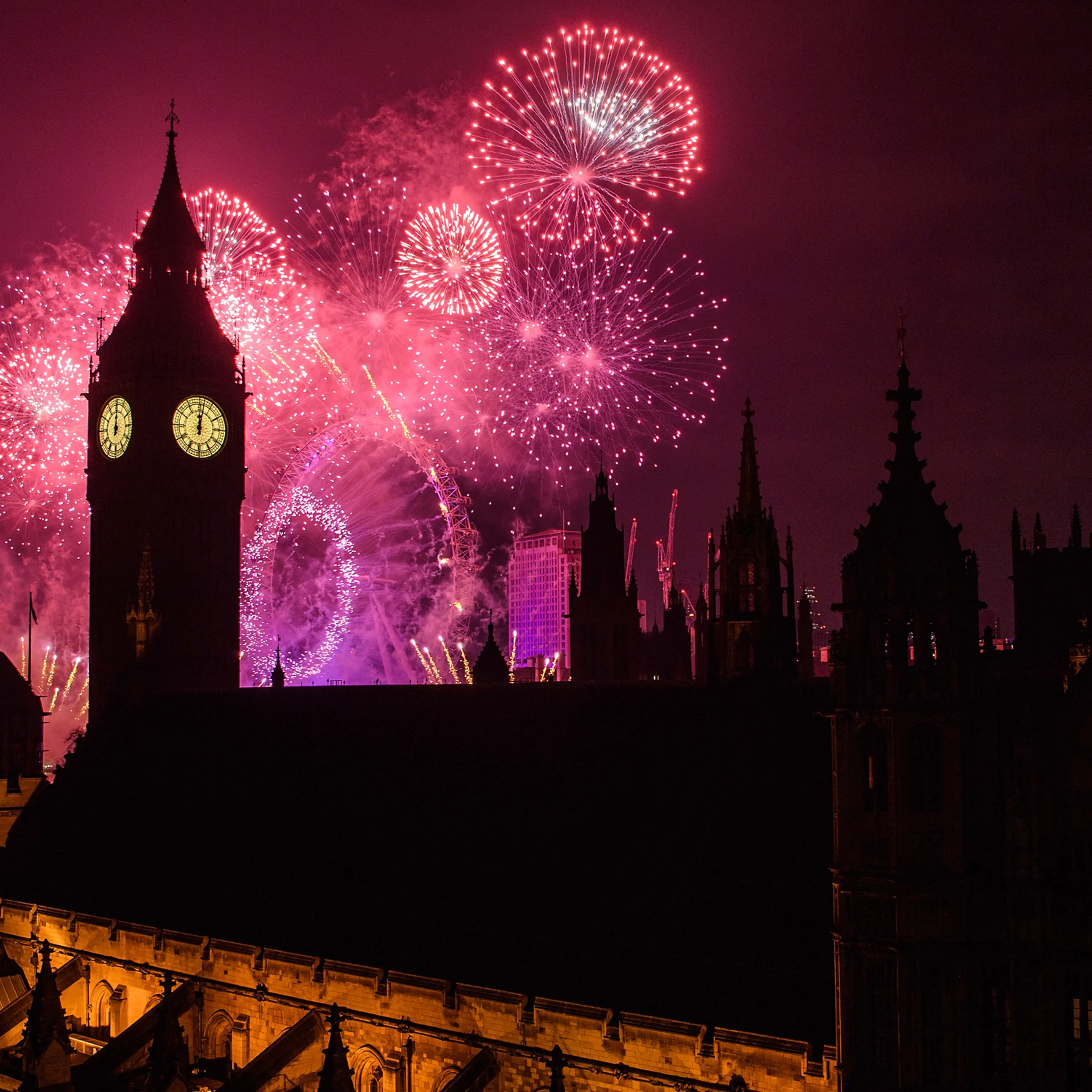 London Fireworks Display Ushers In The New Year