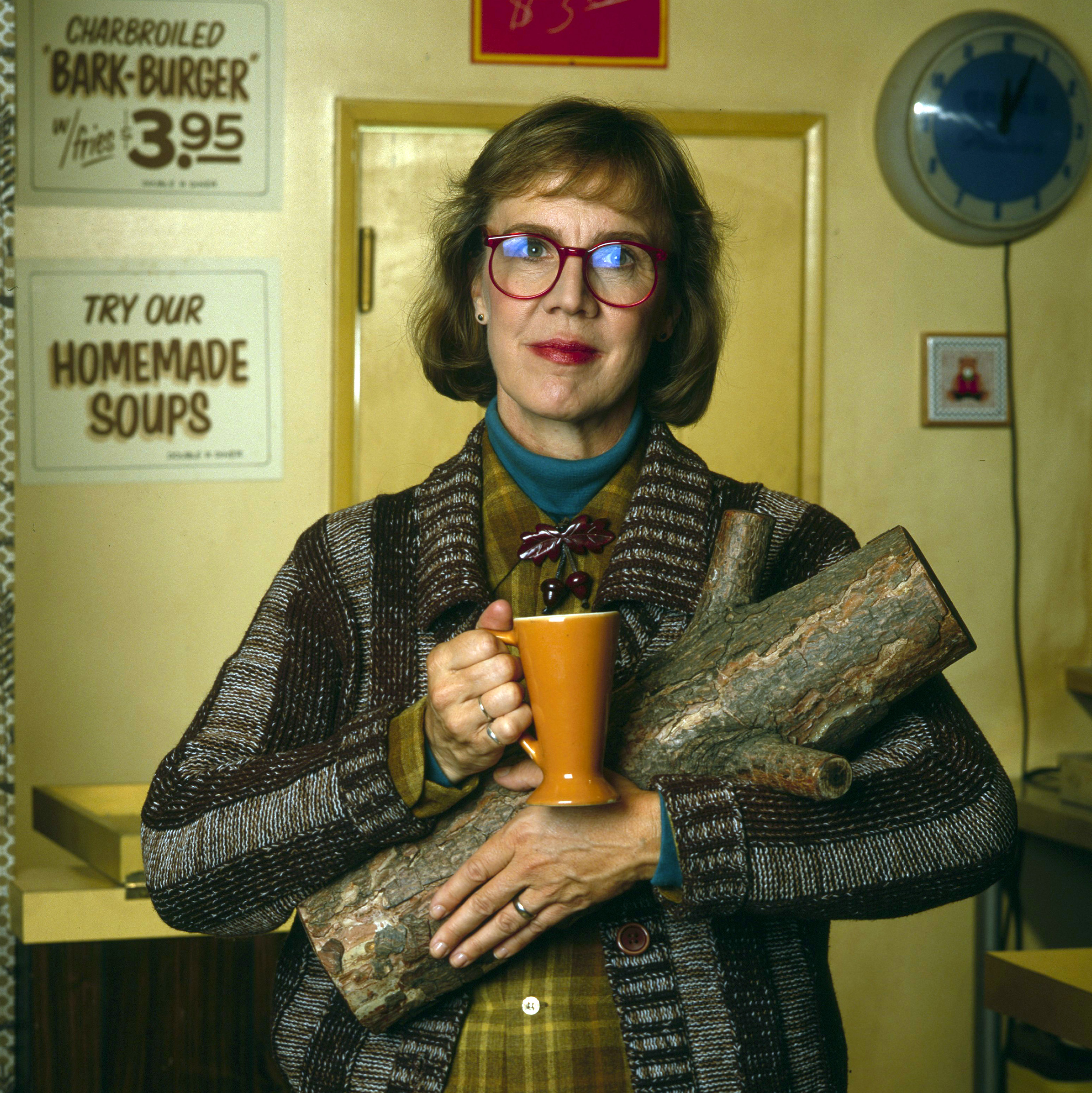 Catherine E. Coulson as the Log Lady on 'Twin Peaks,' July 26, 1990.