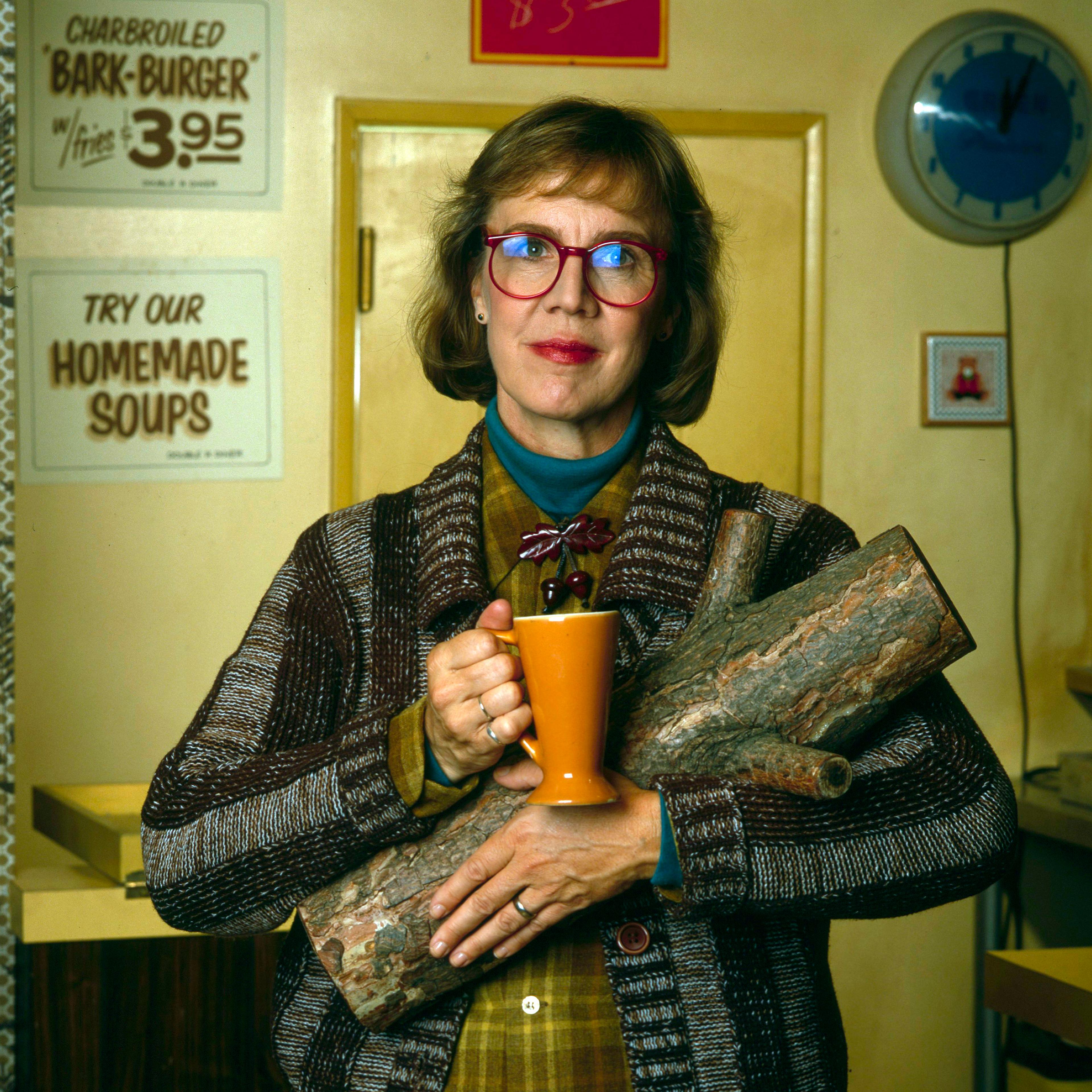 Catherine E. Coulson as the Log Lady on 'Twin Peaks,' July 26, 1990.