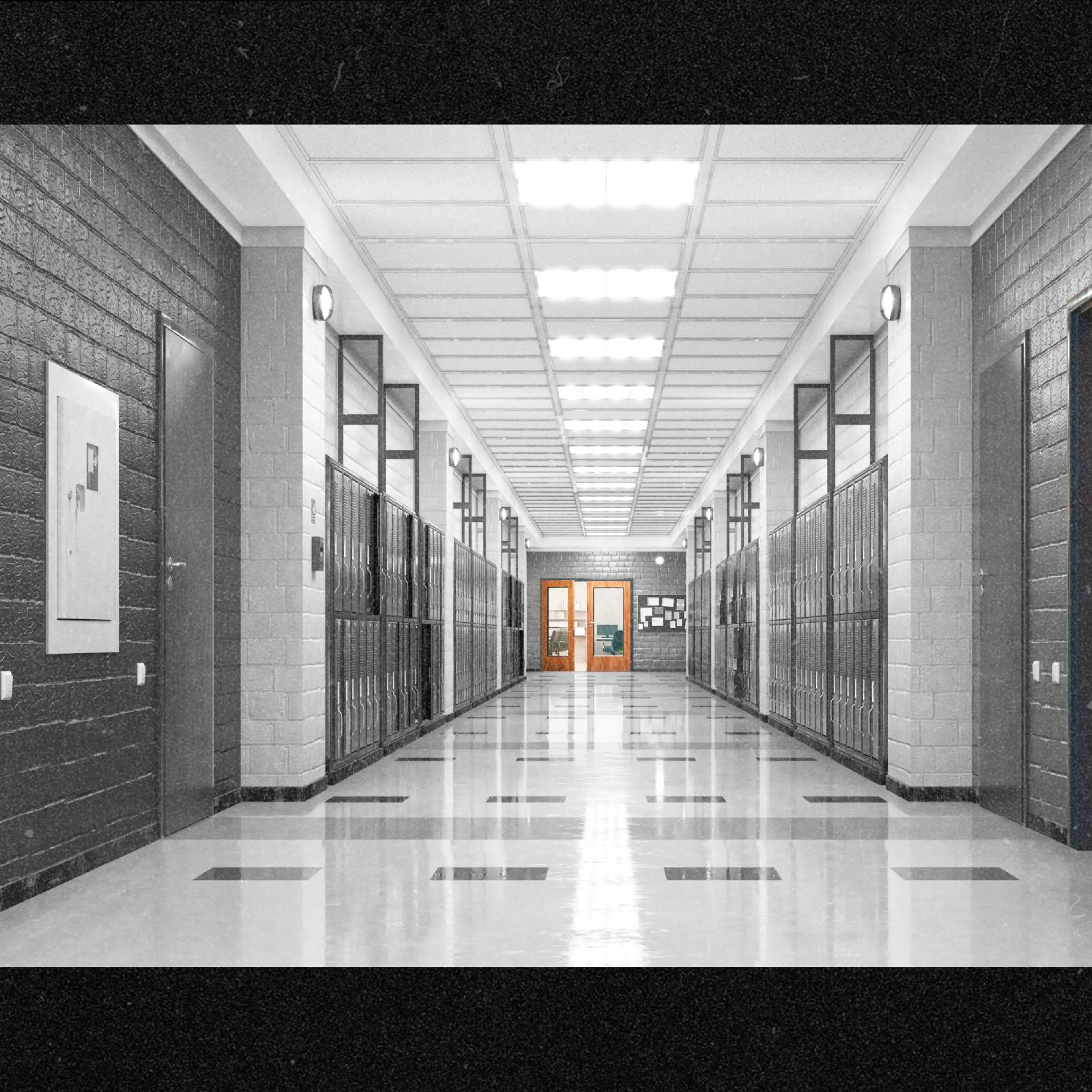 A school hallway