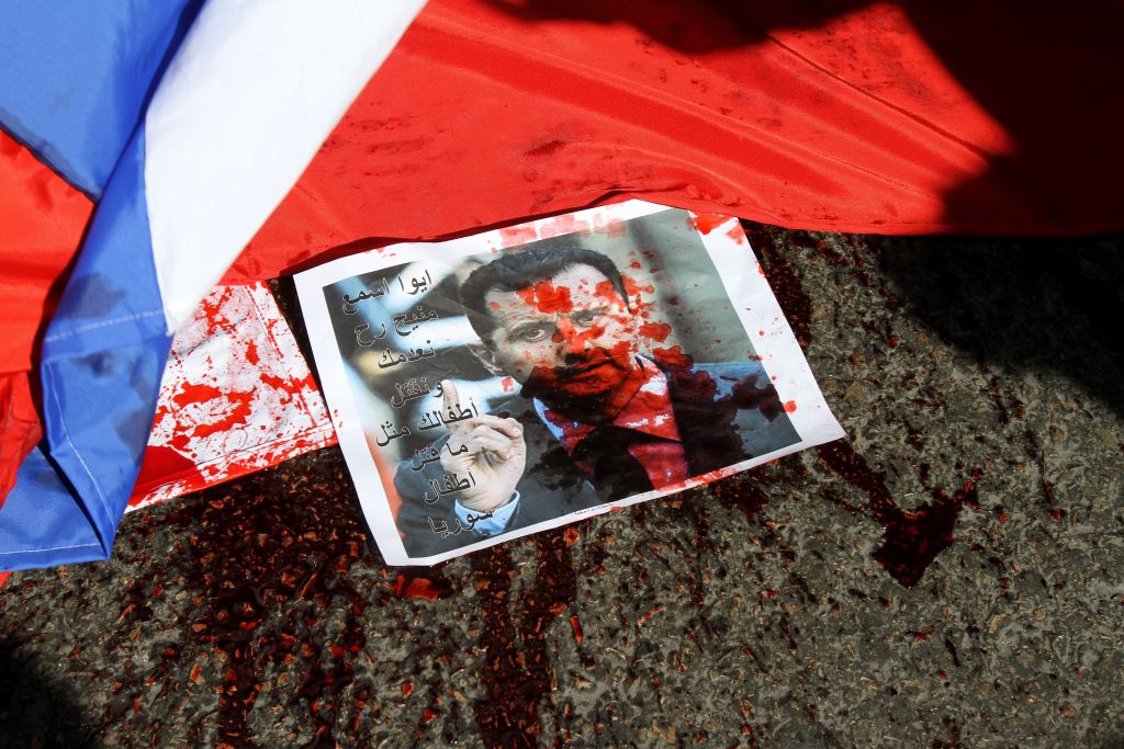 LEBANON-SYRIA-RUSSIA-UNREST-DEMO