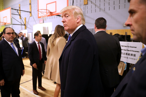 GOP Nominee Donald Trump Casts His Vote In The 2016 Presidential Election