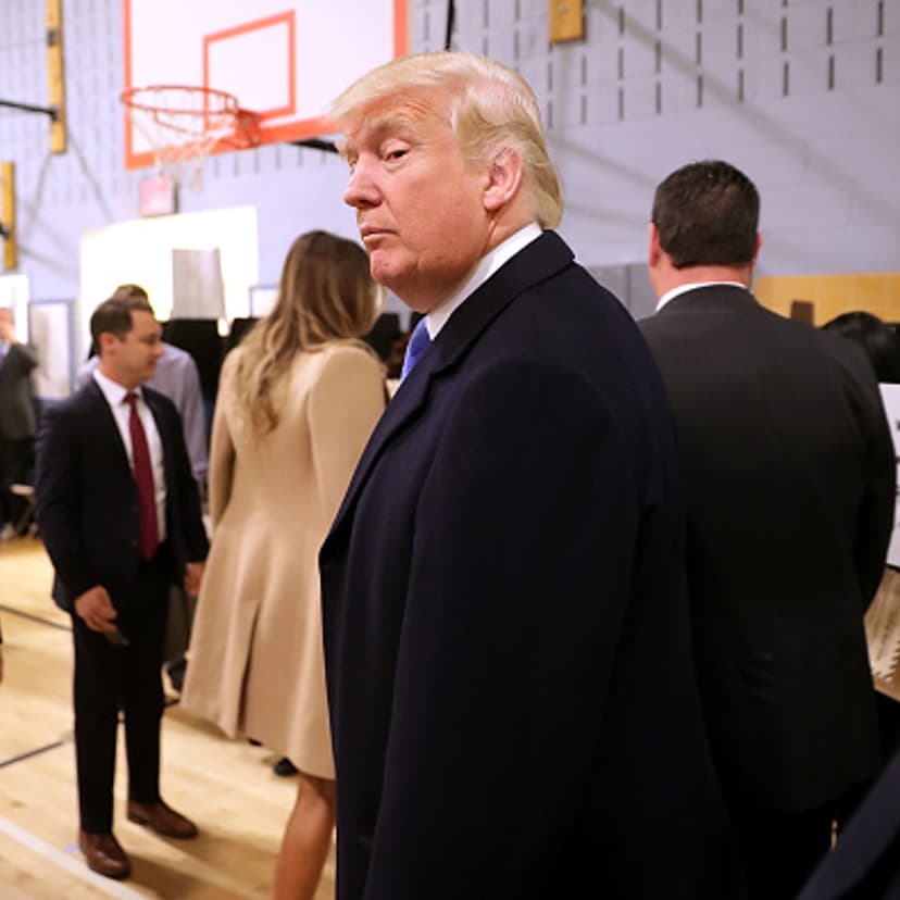 GOP Nominee Donald Trump Casts His Vote In The 2016 Presidential Election