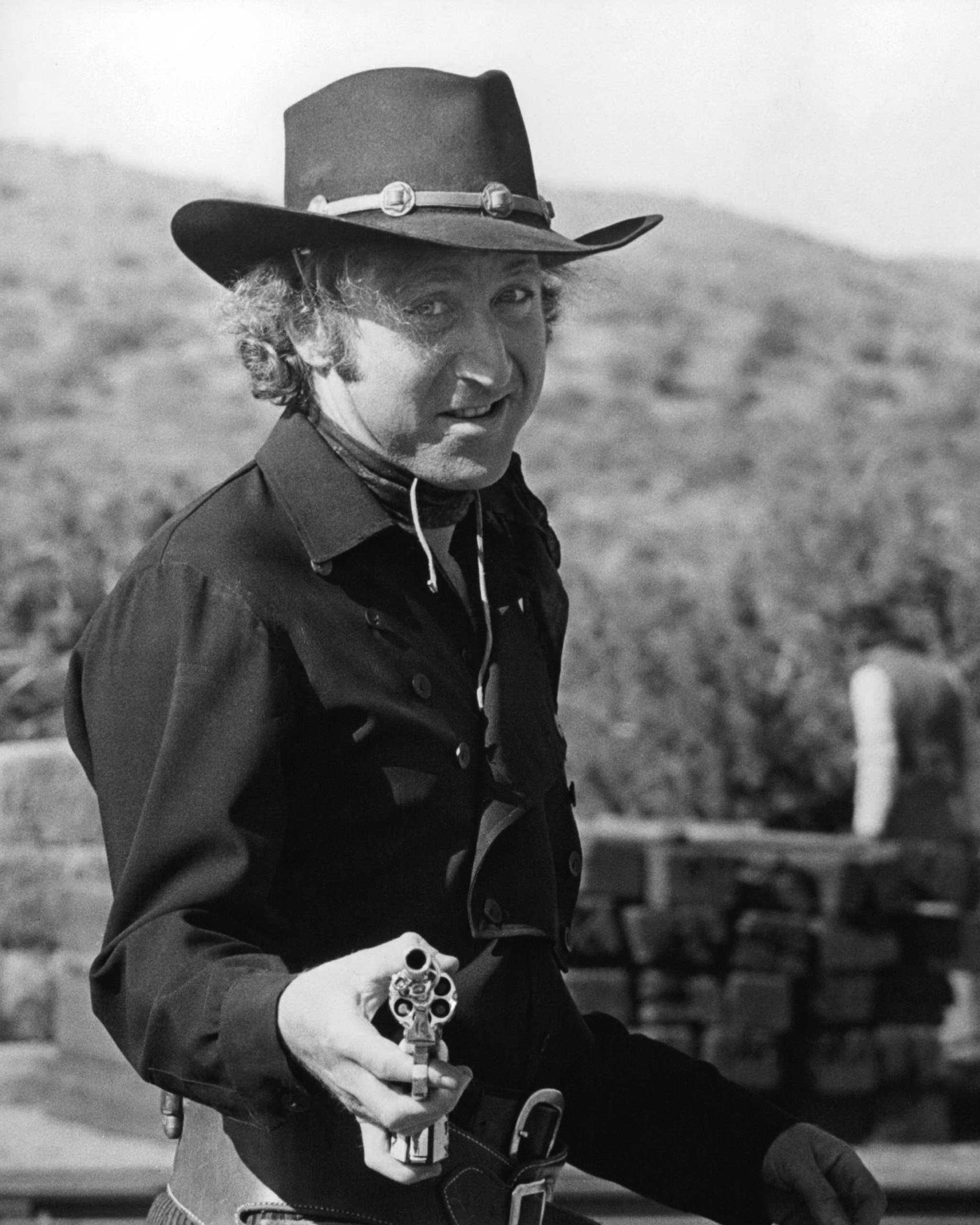 American actor Gene Wilder as Jim, aka 'The Waco Kid' in 'Blazing Saddles', directed by Mel Brooks, 1974. (Photo by Silver Screen Collection/Getty Images)