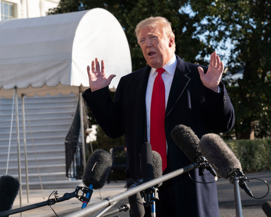 President Trump Departs The White House For Camp David