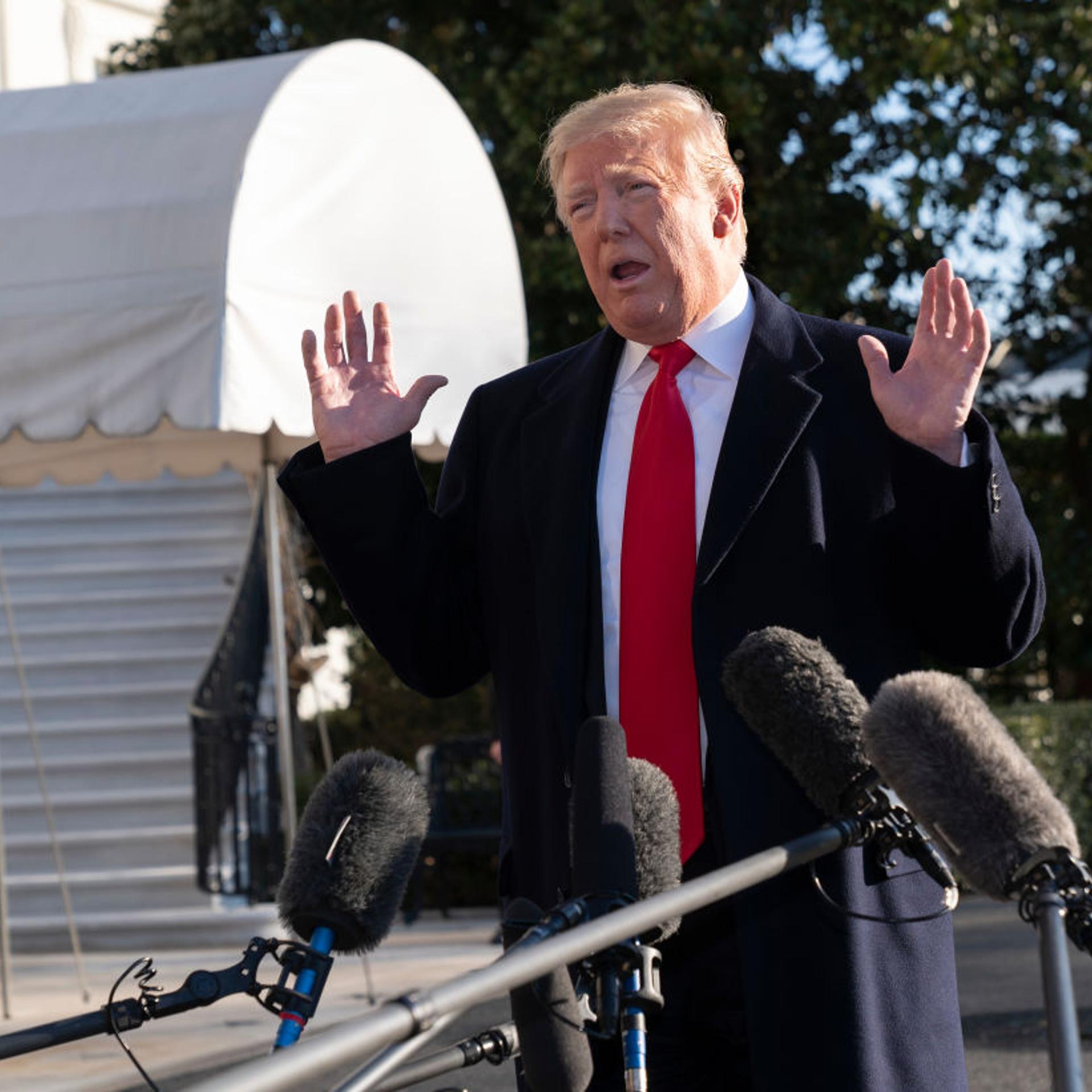 President Trump Departs The White House For Camp David