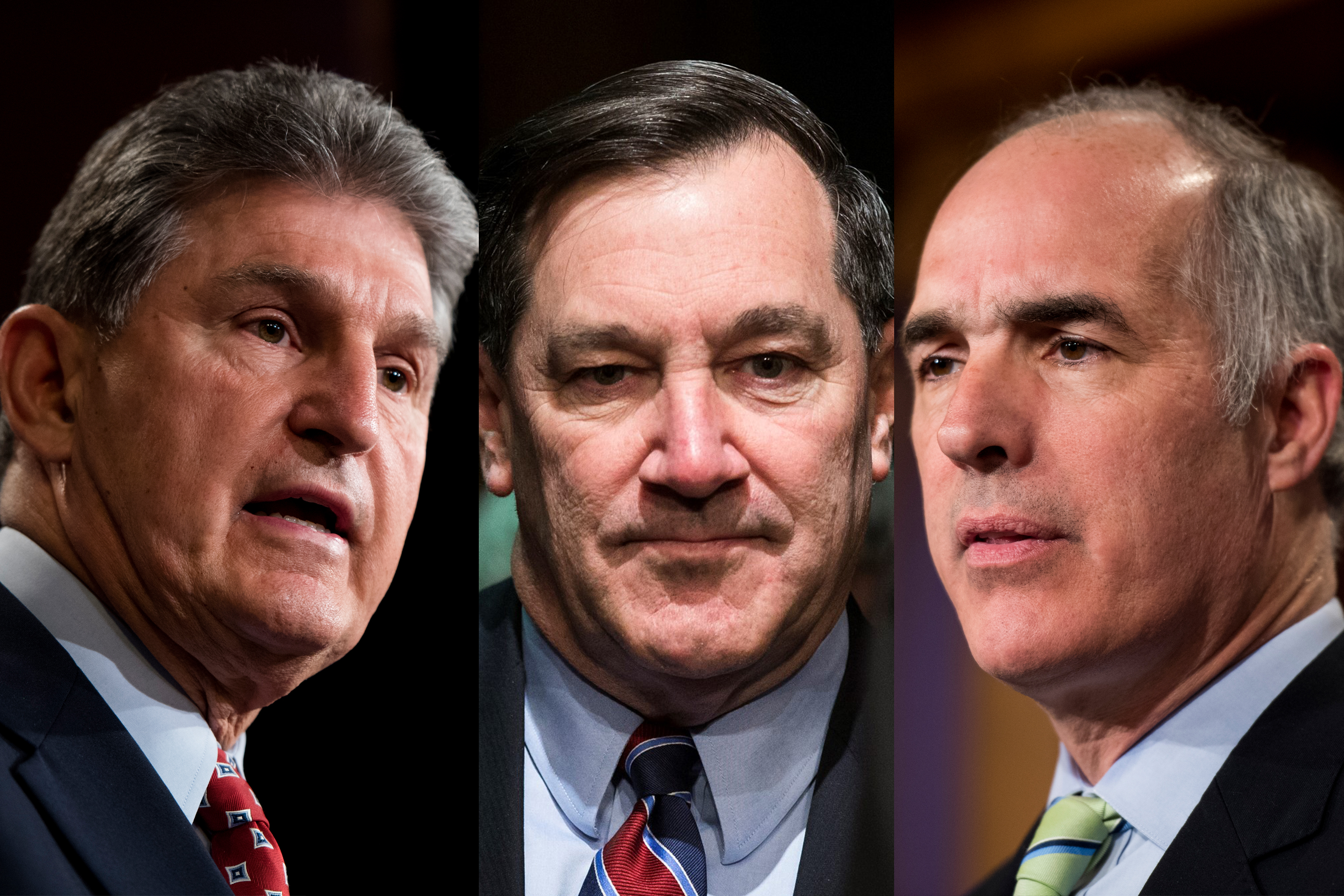 Left to right: Senator Joe Manchin, Senator Joe Donnelly and Senator Bob Casey.