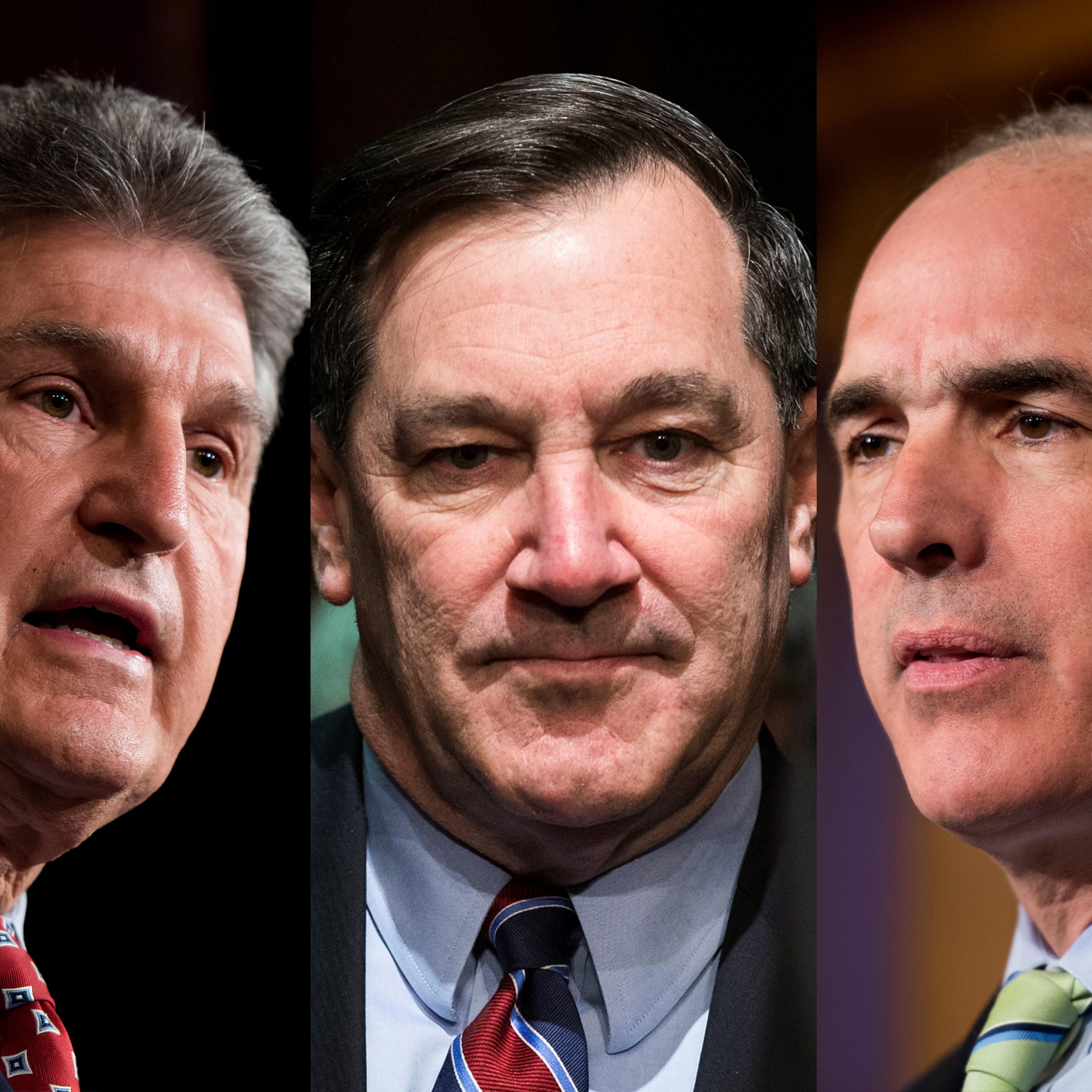 Left to right: Senator Joe Manchin, Senator Joe Donnelly and Senator Bob Casey.