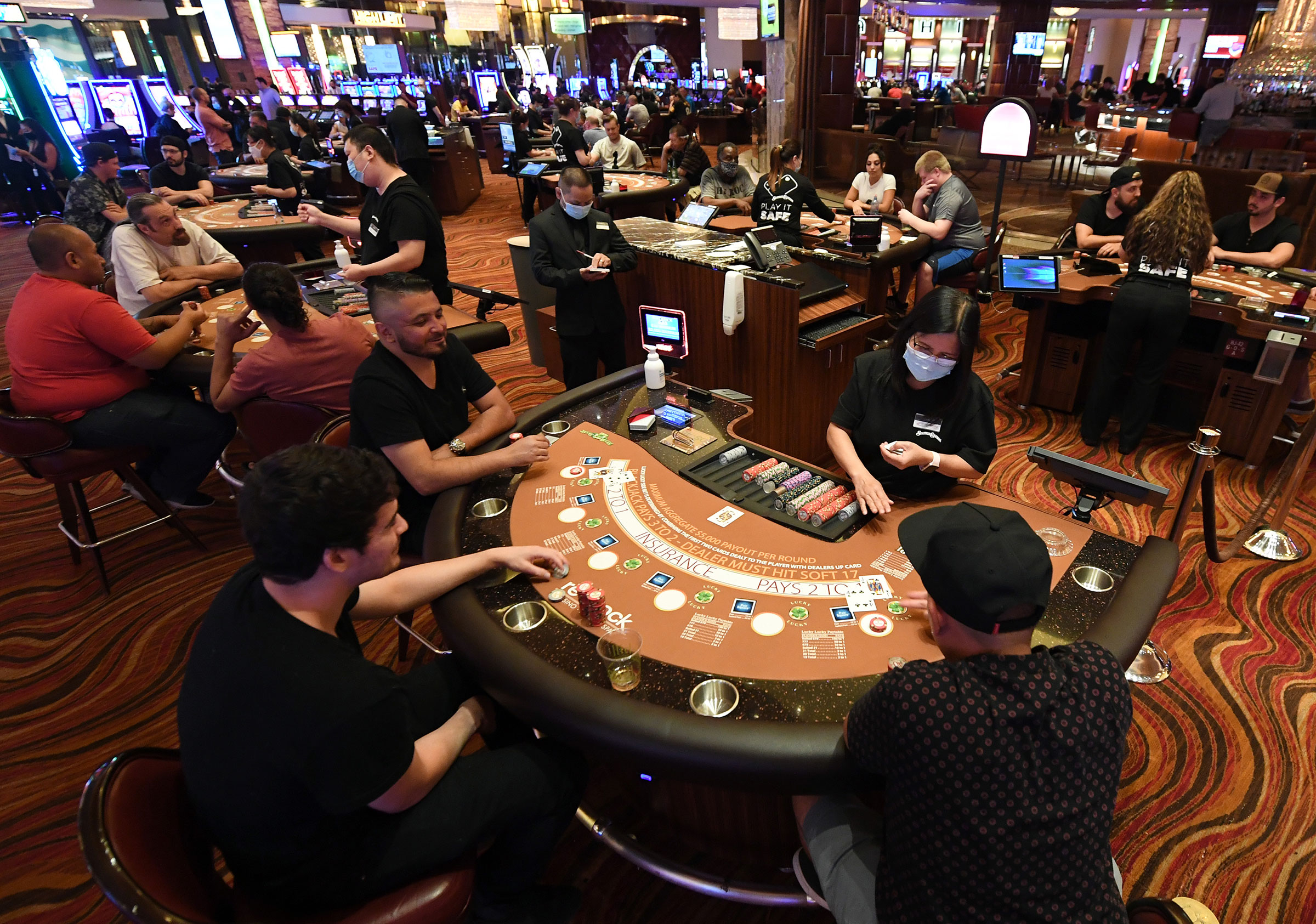 Nevada Casinos Reopen For Business After Closure For Coronavirus Pandemic