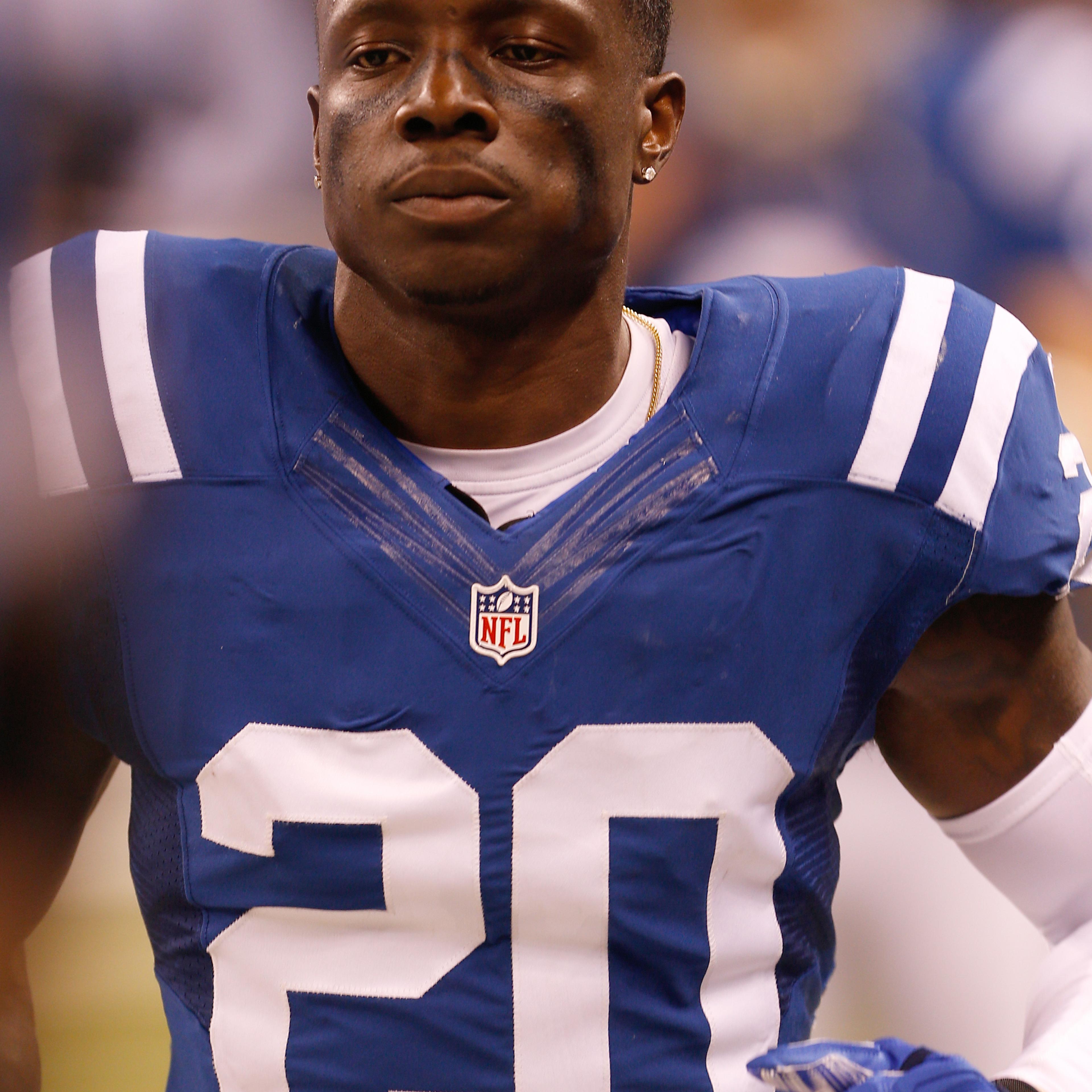 Indianapolis Colts cornerback Darius Butler looks on from the sidelines during the game against the Philadelphia Eagles in Indianapolis on Sept. 15, 2014.