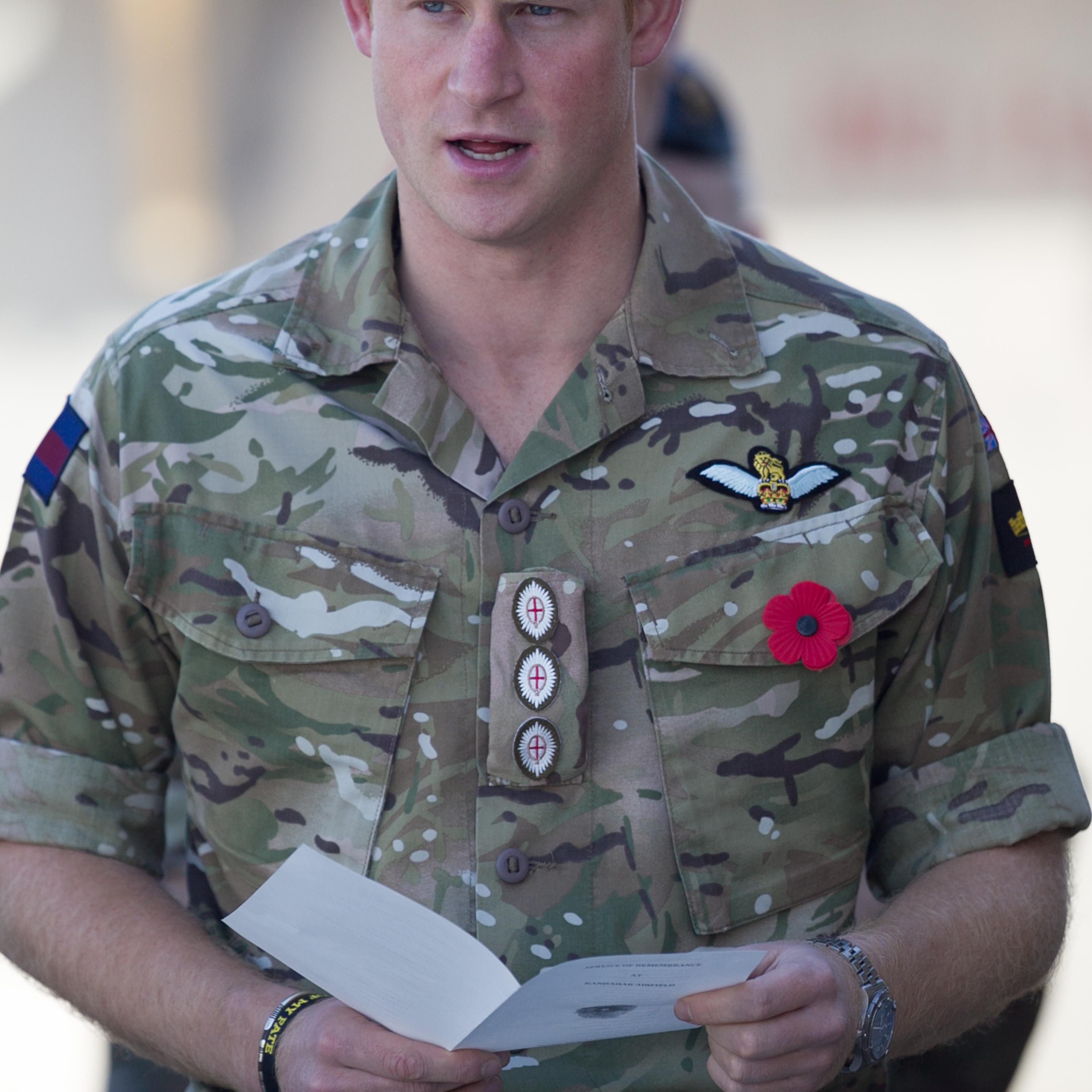 British Troops In Kandahar Participate In A Remembrance Sunday Service