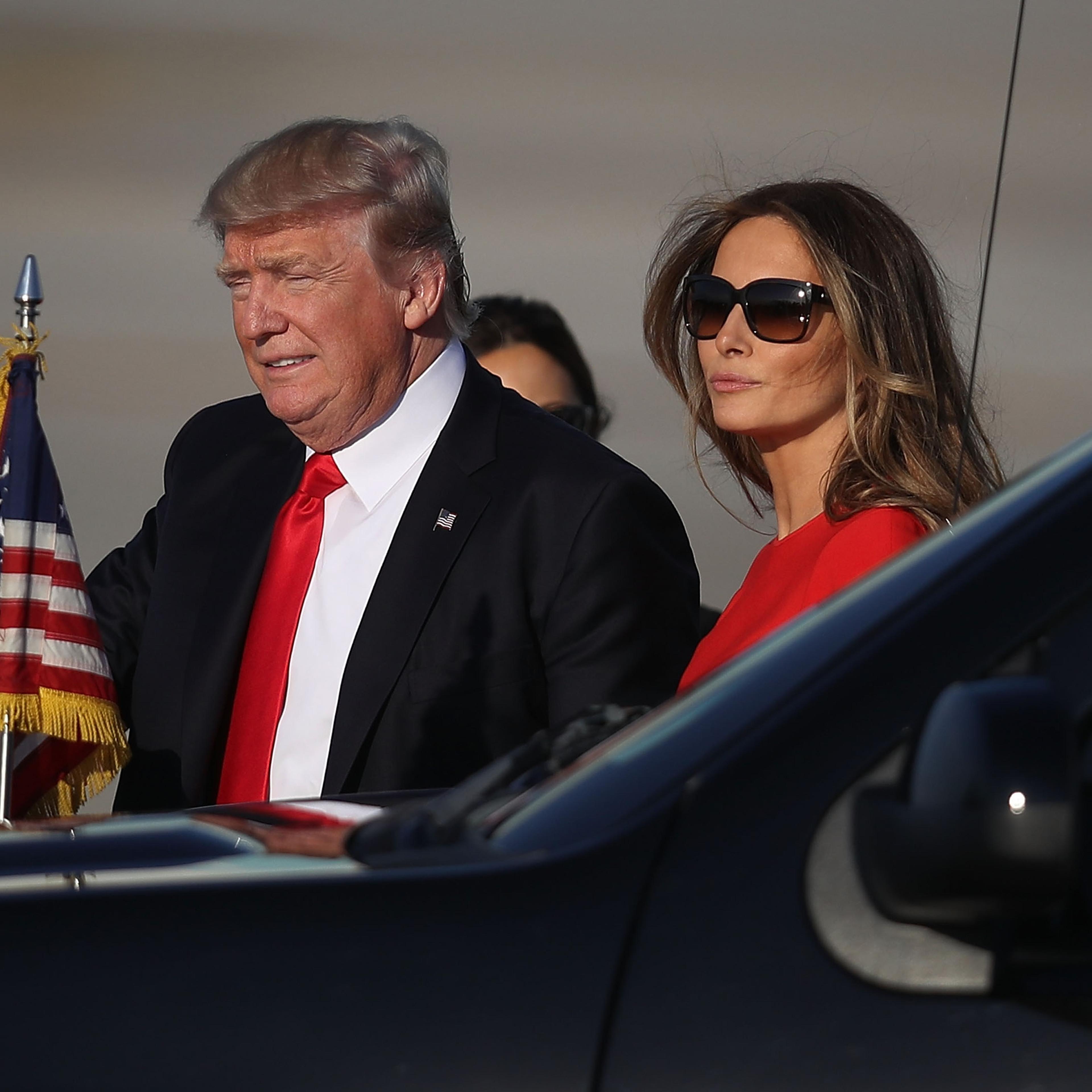 Donald Trump Spends The Weekend In Palm Beach