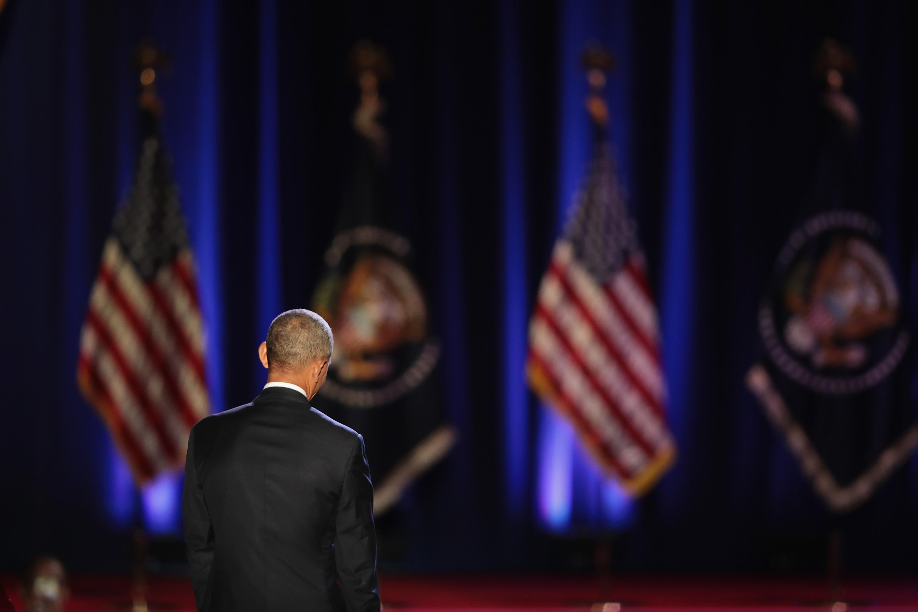 President Obama Delivers Farewell Address In Chicago