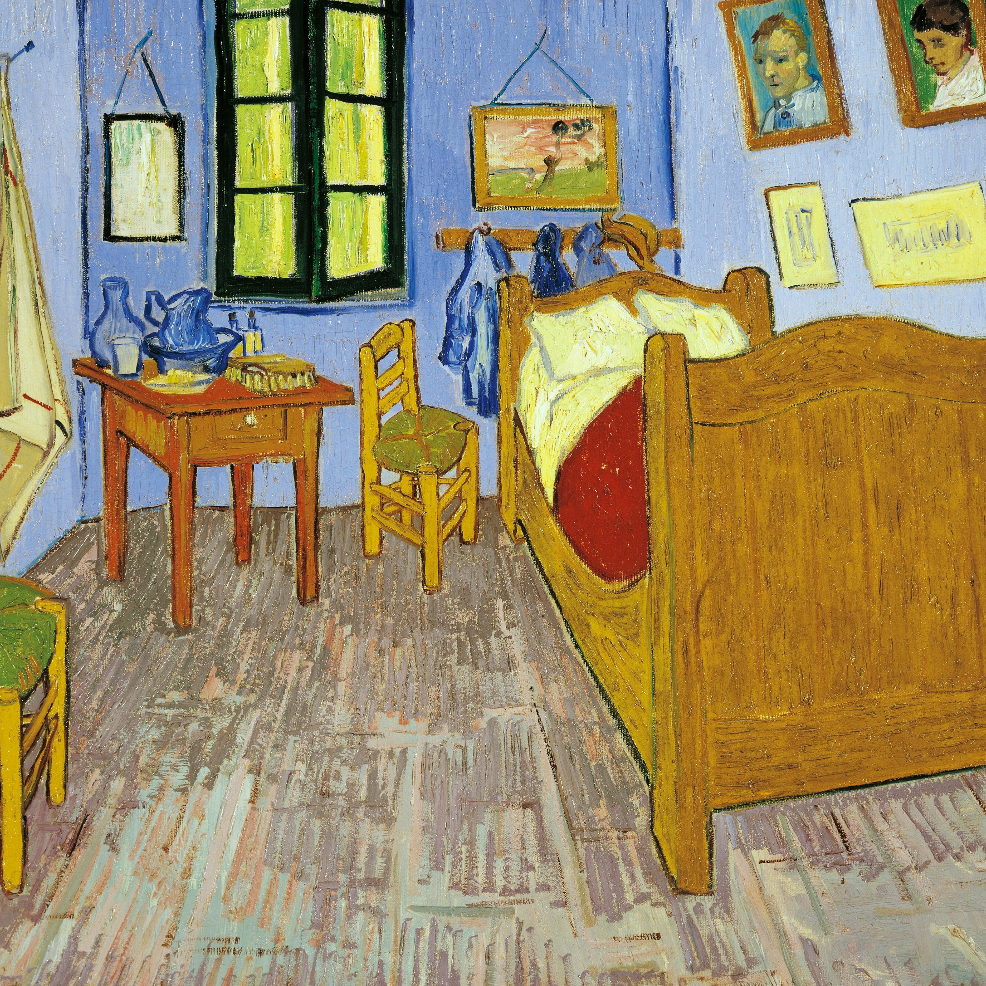 Van Gogh's bedroom in Arles, 1889, by Vincent van Gogh (1853-1890), oil on canvas, 575 x 74 cm Version preserved in Musee d'Orsay in Paris