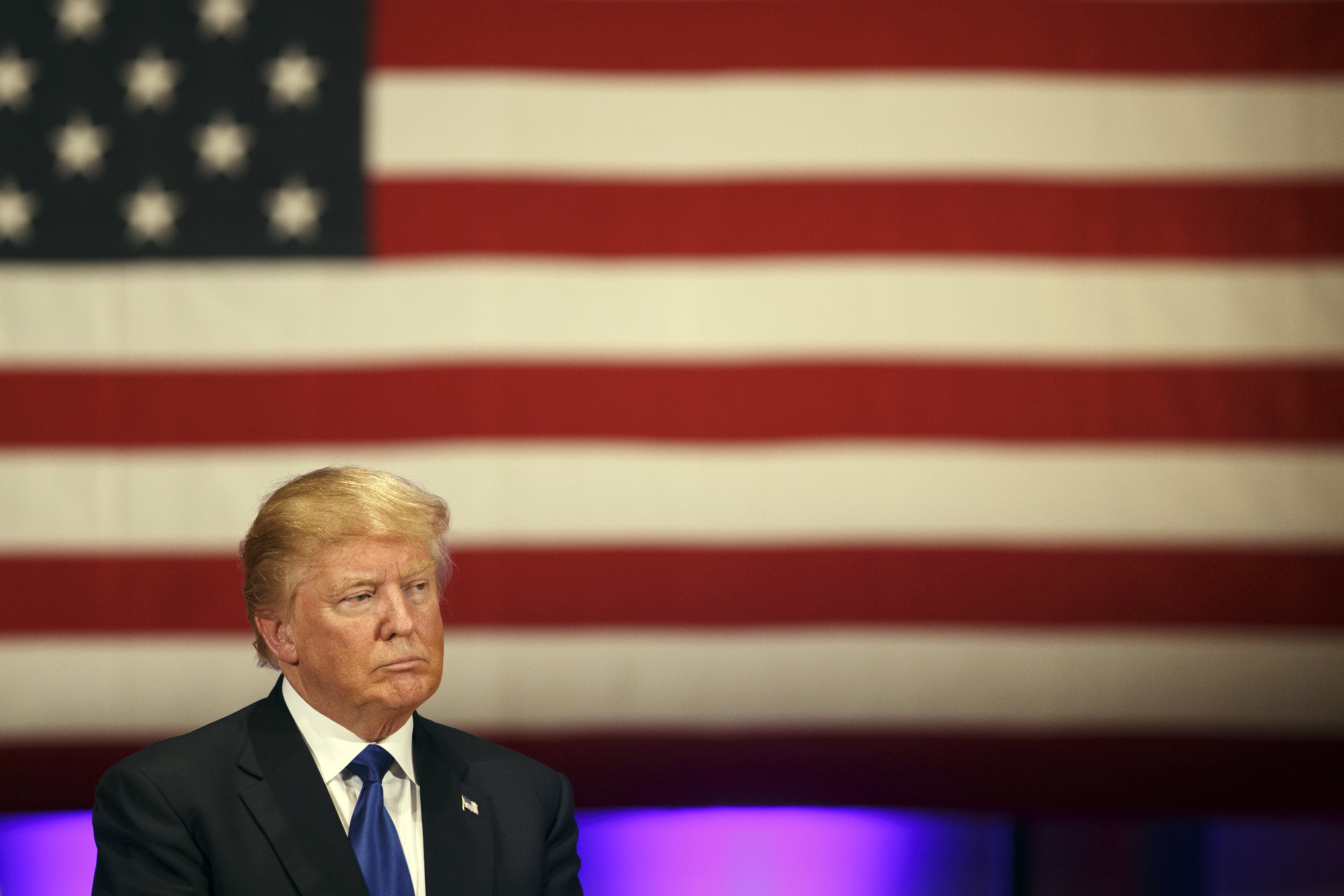 Presidential Candidate Donald Trump Holds Event To Benefit Veterans Organizations