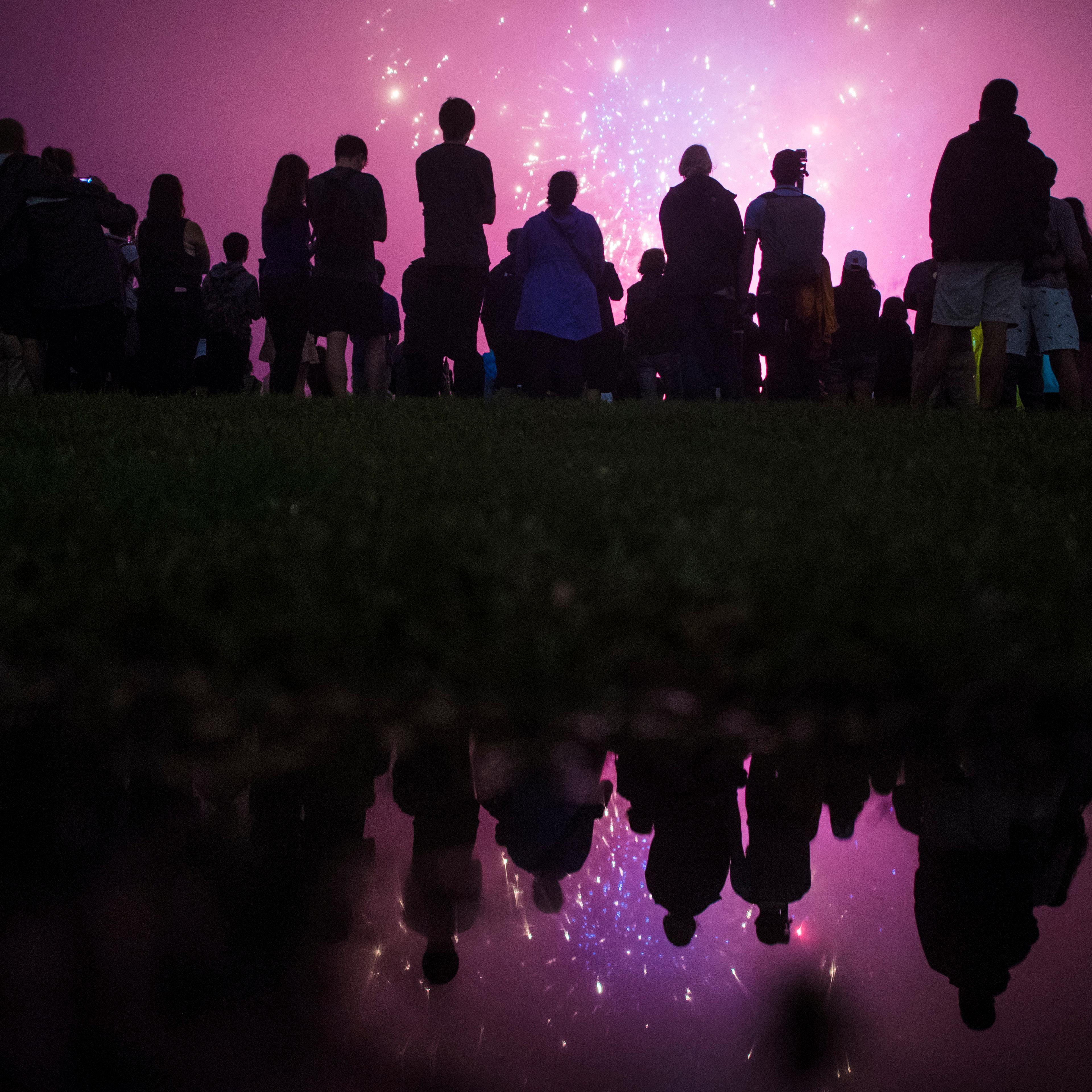 Independence Day fireworks on the National Mall.