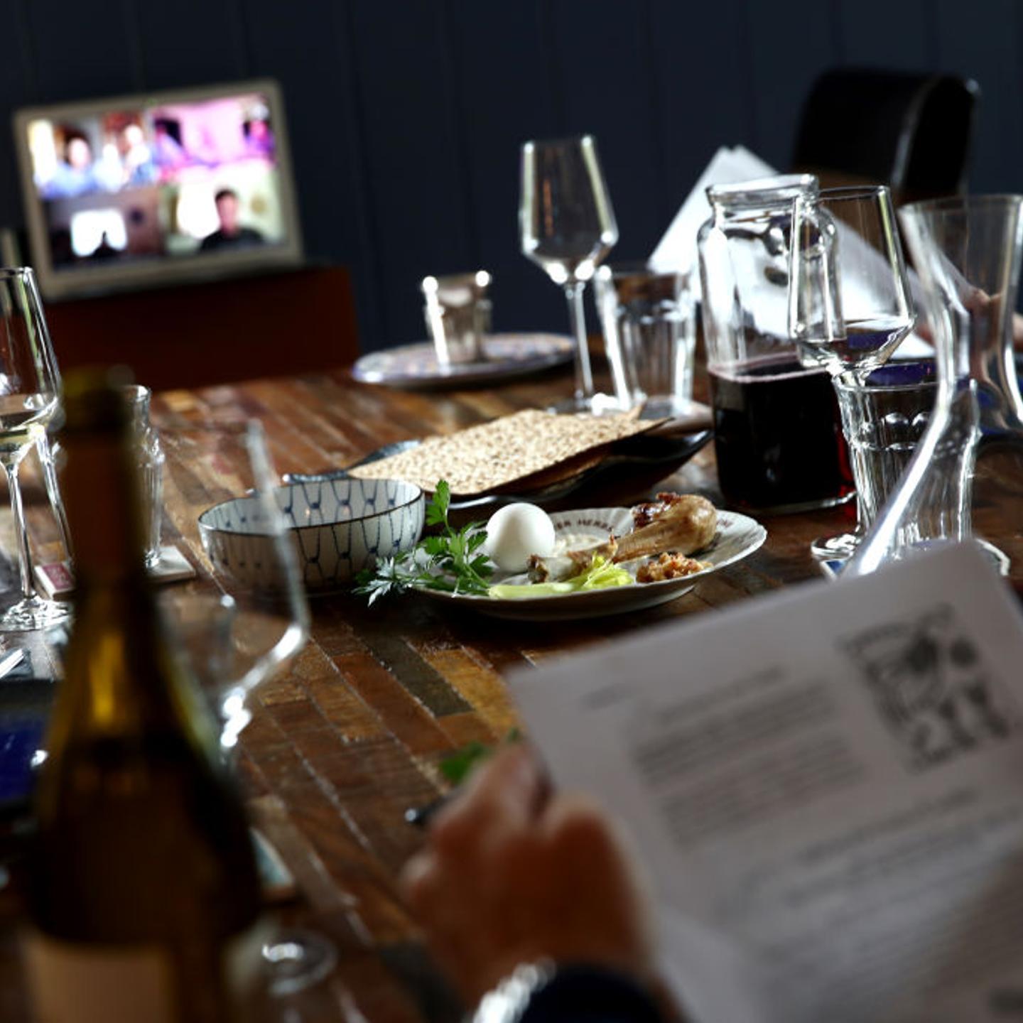 Jewish Families Celebrate Passover With Seder Over Video Conference