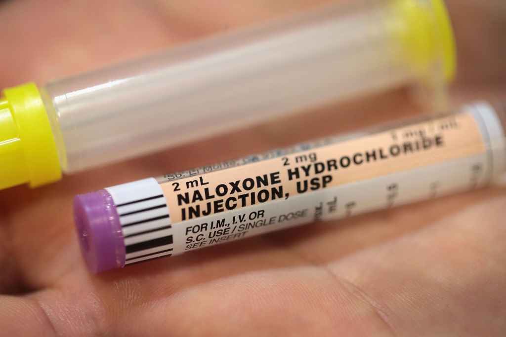 Overdose-reversing naloxone
