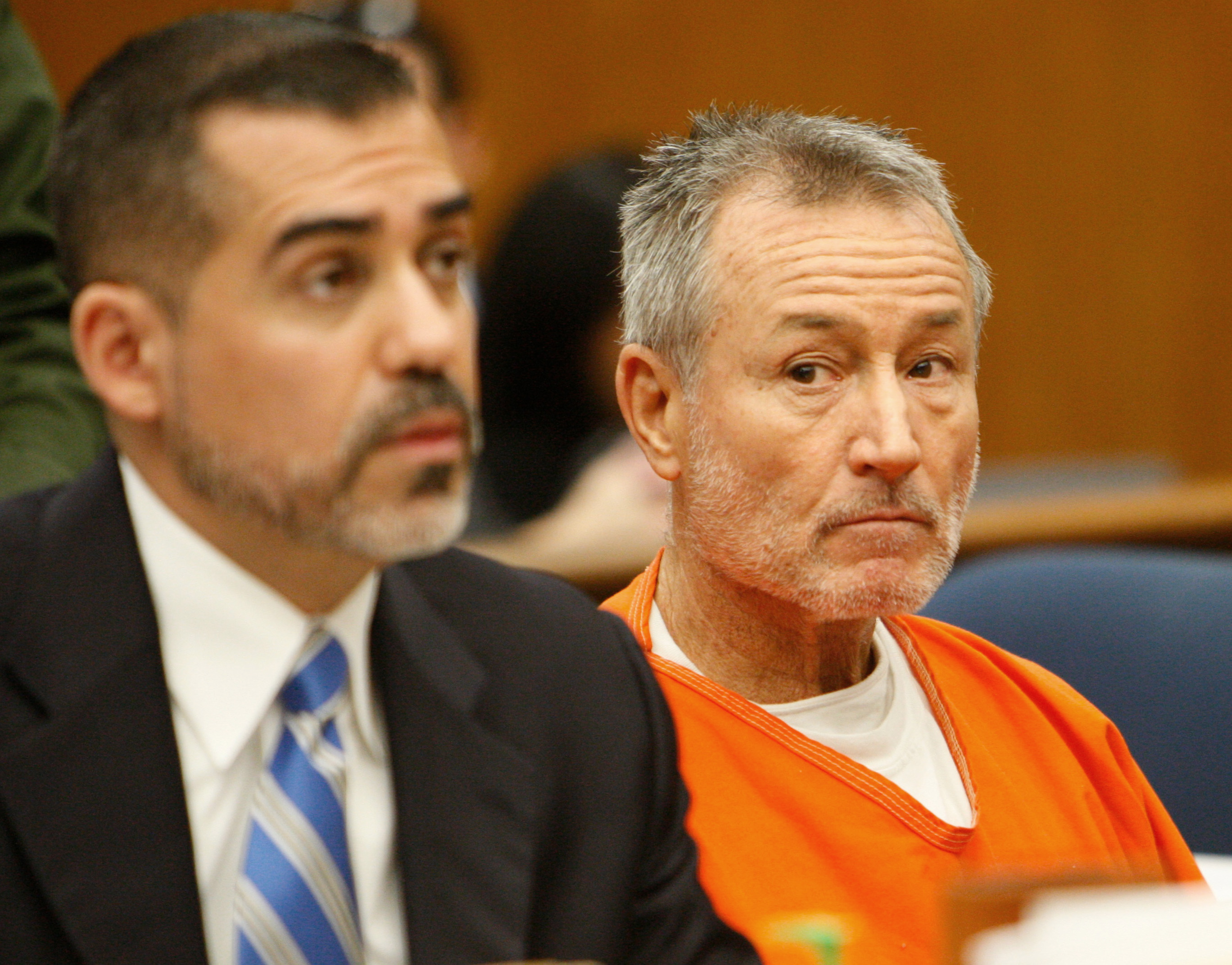 Mark Berndt, right, a former South Los Angeles-area elementary school teacher at Miramonte Elemenary during his arraignment in Los Angeles Municipal Court Metropolitan Branch on Feb. 21, 2012.