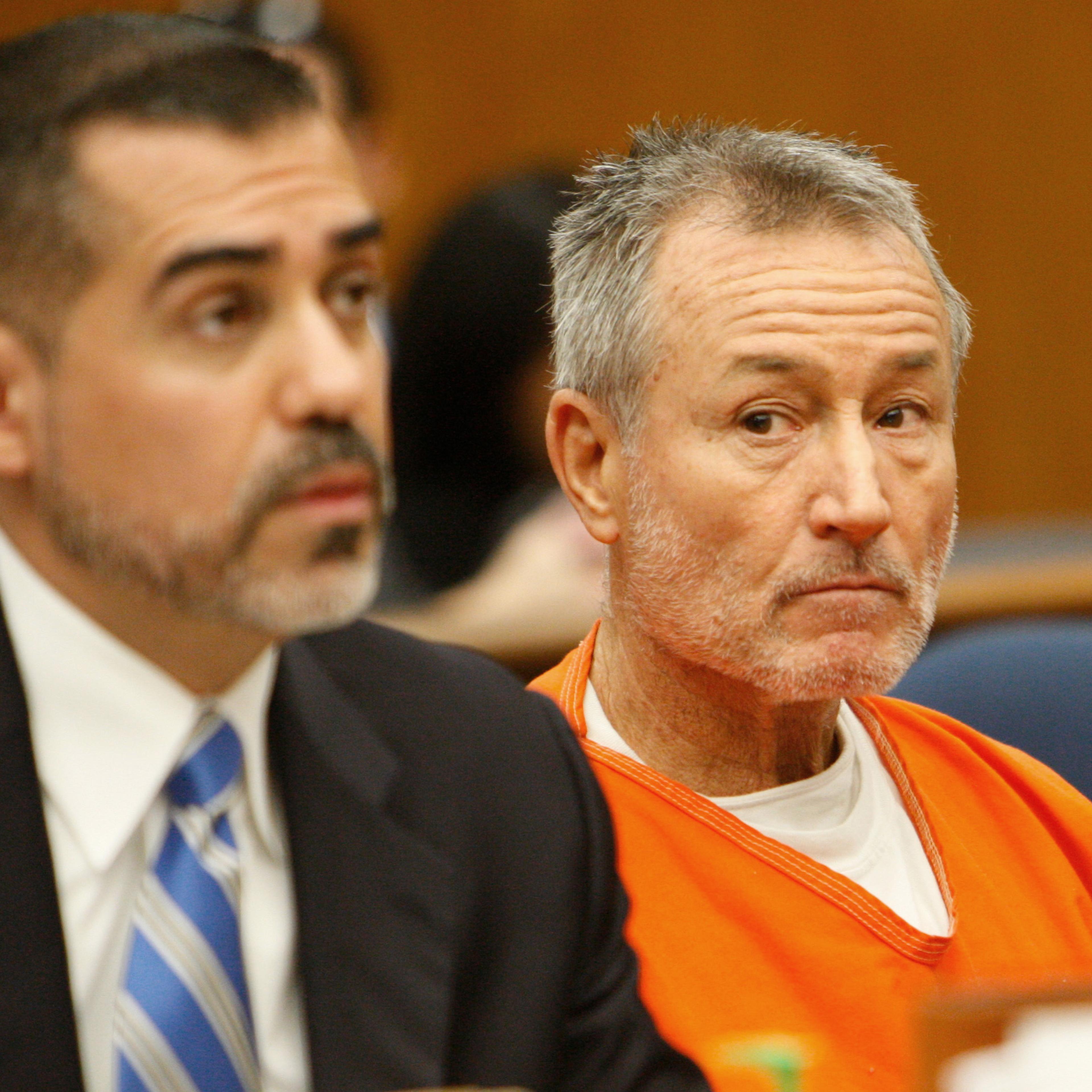 Mark Berndt, right, a former South Los Angeles-area elementary school teacher at Miramonte Elemenary during his arraignment in Los Angeles Municipal Court Metropolitan Branch on Feb. 21, 2012.