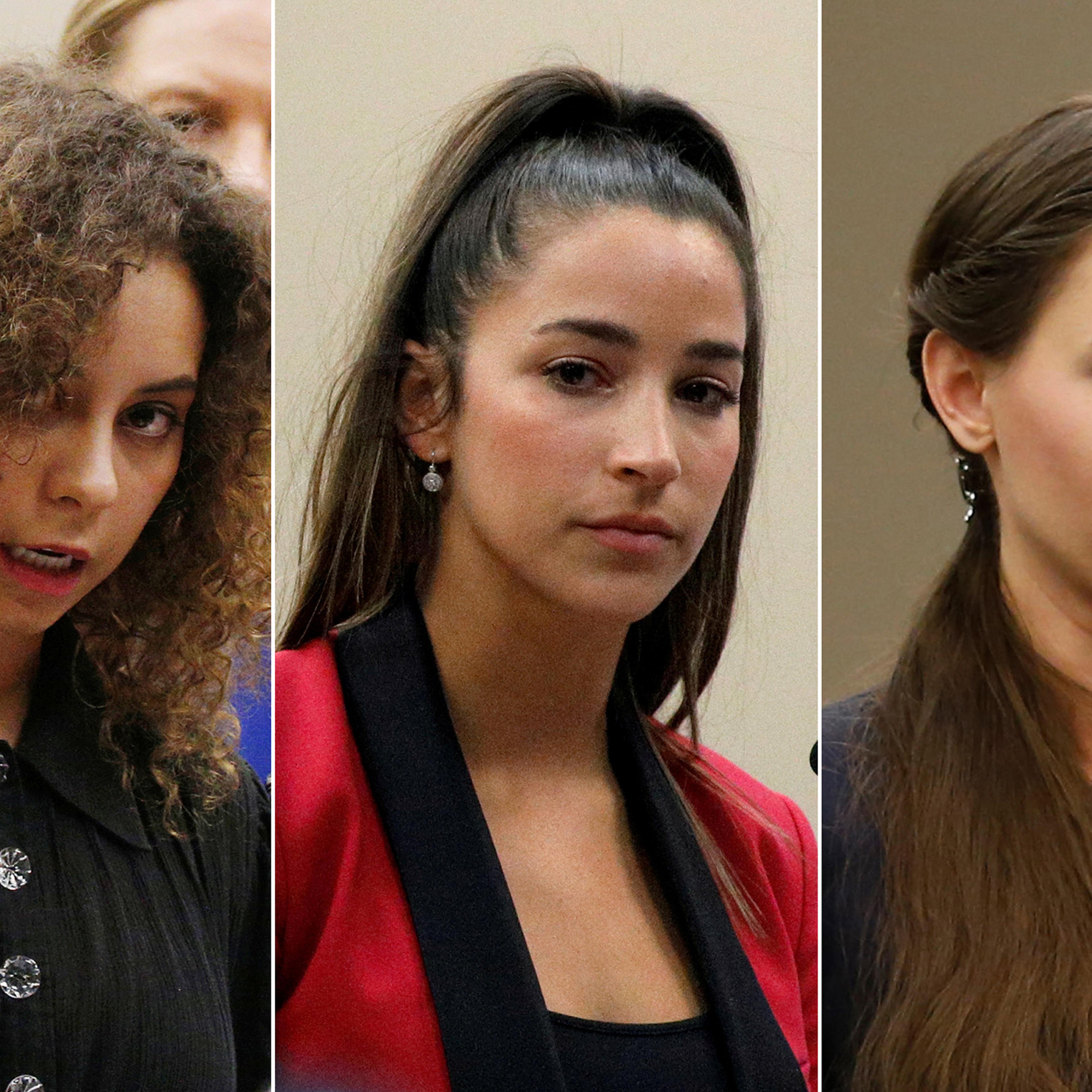 USA gymnastics Larry Nassar Mattie Larson Aly Raisman Rachael Denhollander.