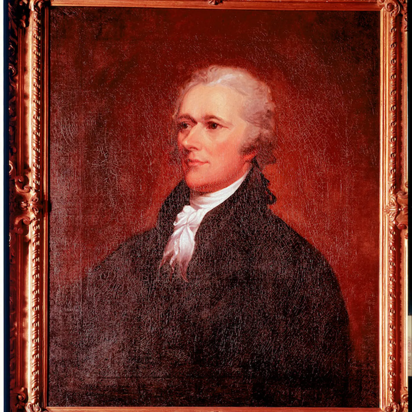 Portrait of founding father Alexander Hamilton by John