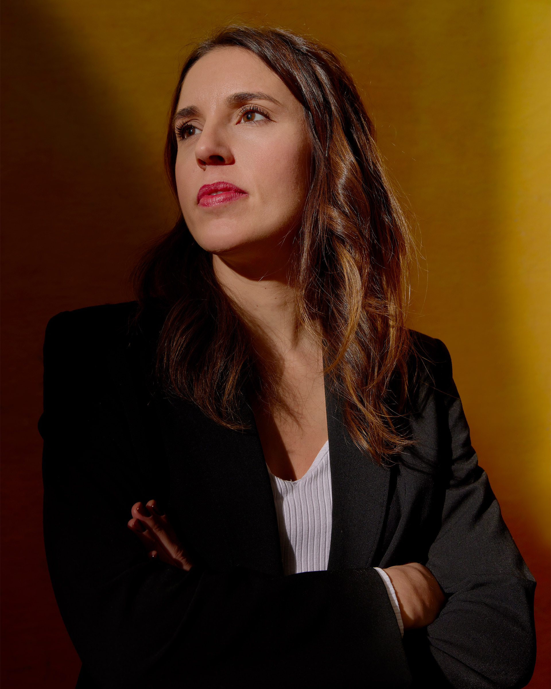 Irene Montero poses for a portrait in Madrid on Jan. 25.