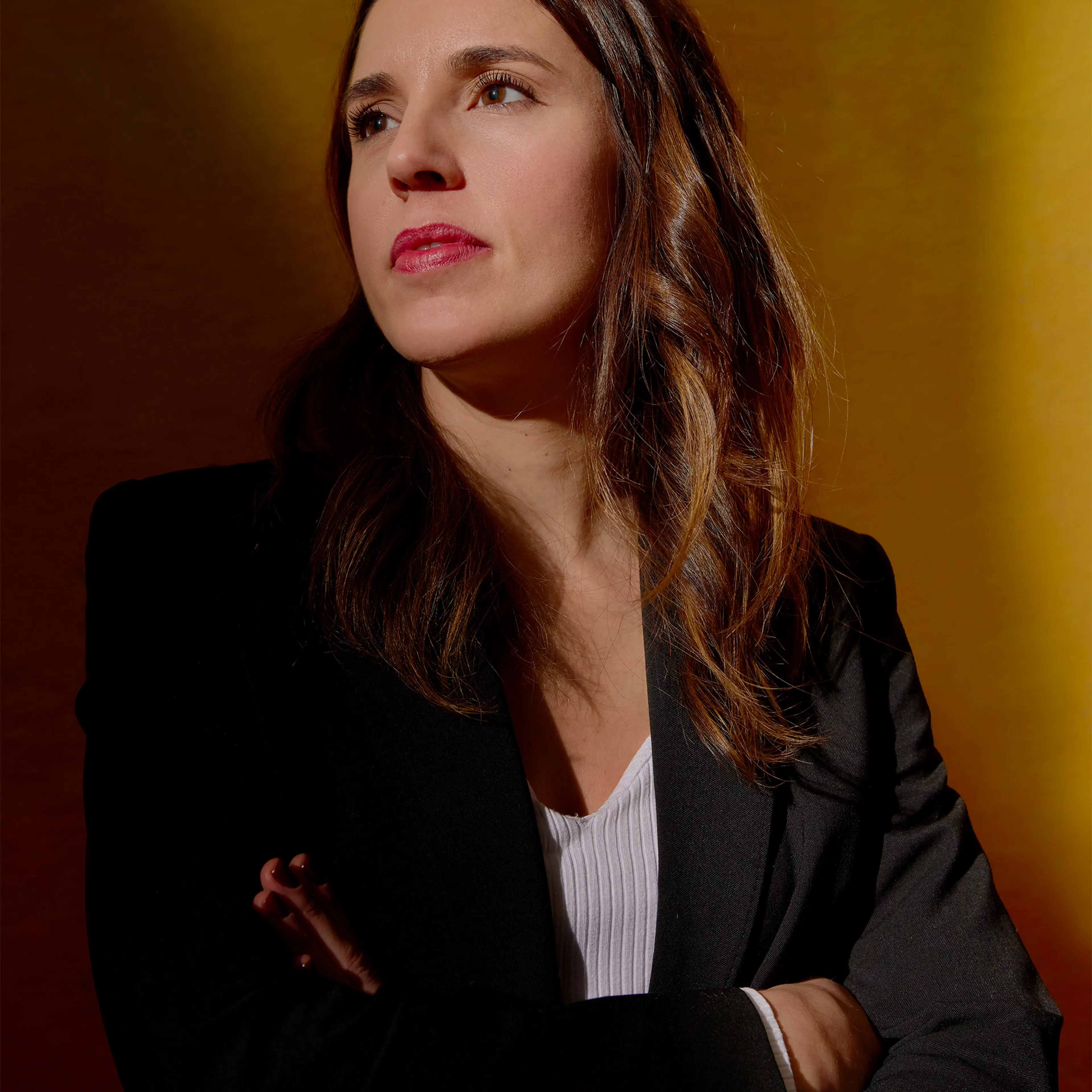 Irene Montero poses for a portrait in Madrid on Jan. 25.