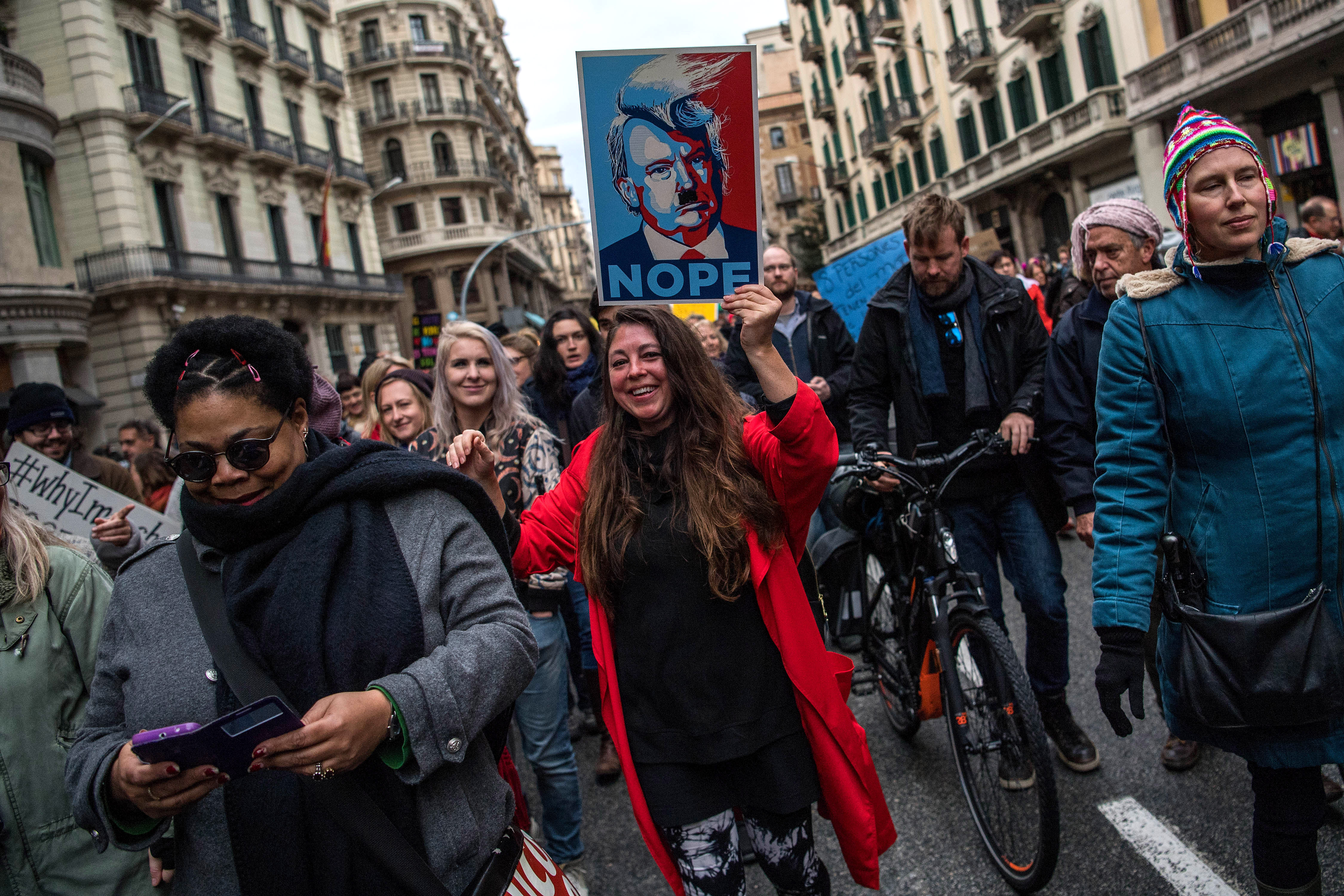 Women's March In Barcelona